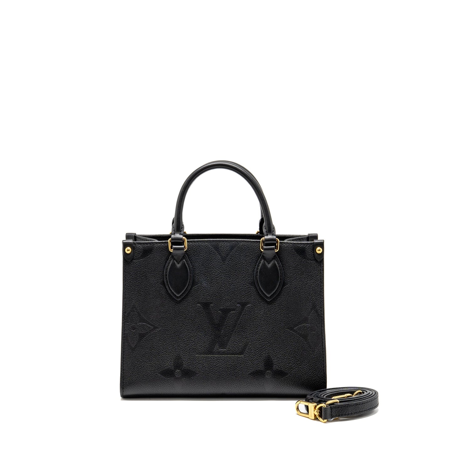 Louis Vuitton Onthego Pm Monogram Empreinte Leather Black