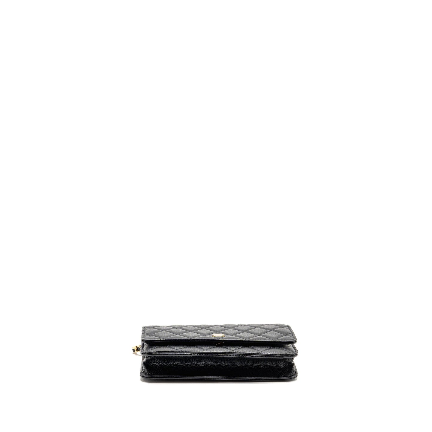 Chanel Classic Wallet on Chain Caviar Black GHW (Microchip)