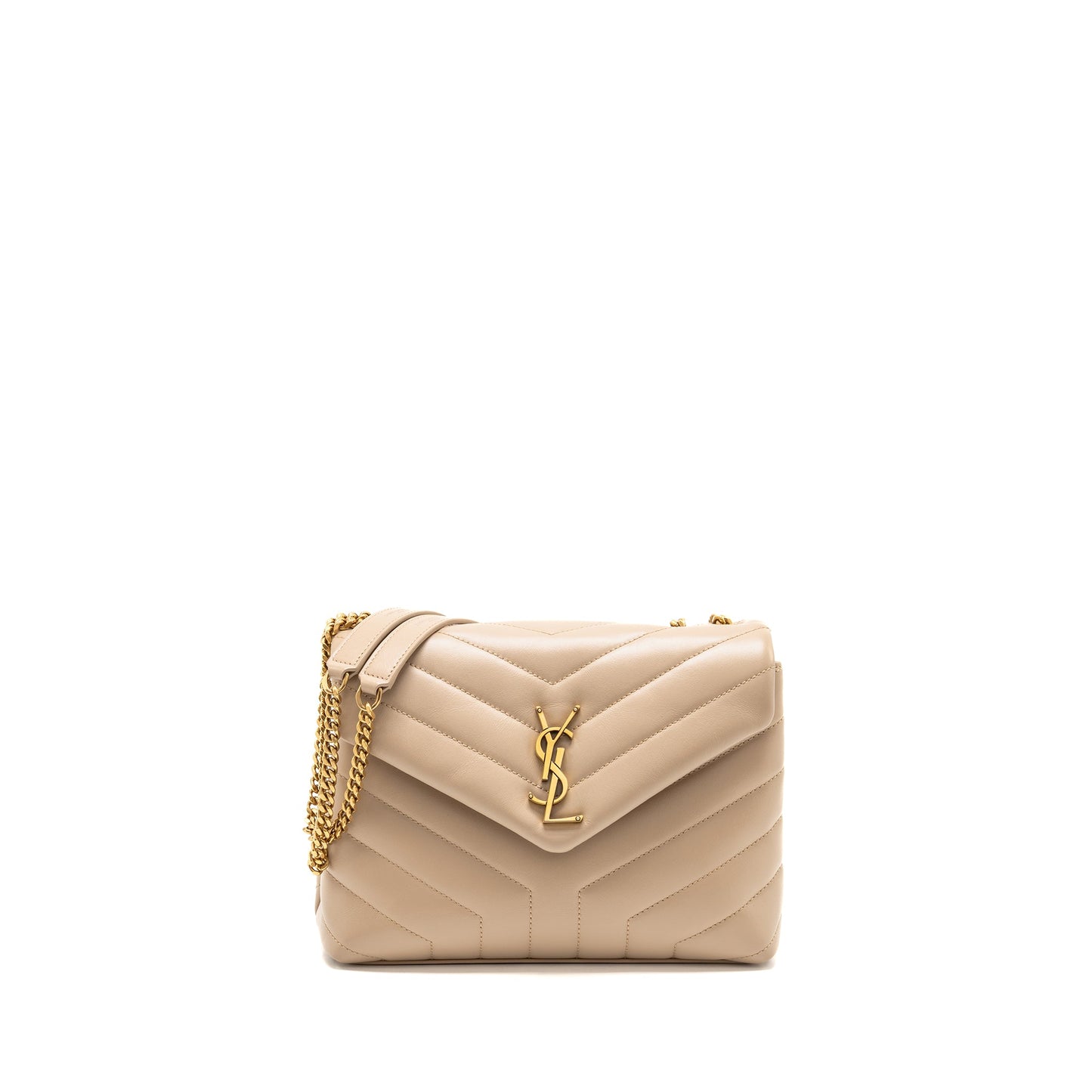 Saint Laurent / Small Lou Lou Mini Purse Calfskin Beige