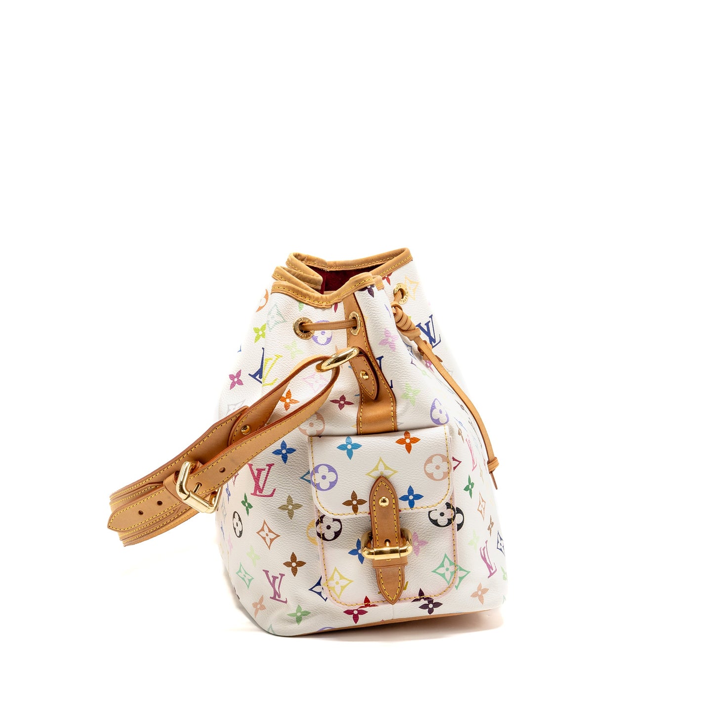 Louis Vuitton Petit Noe Monogram Canvas White / Multicolour