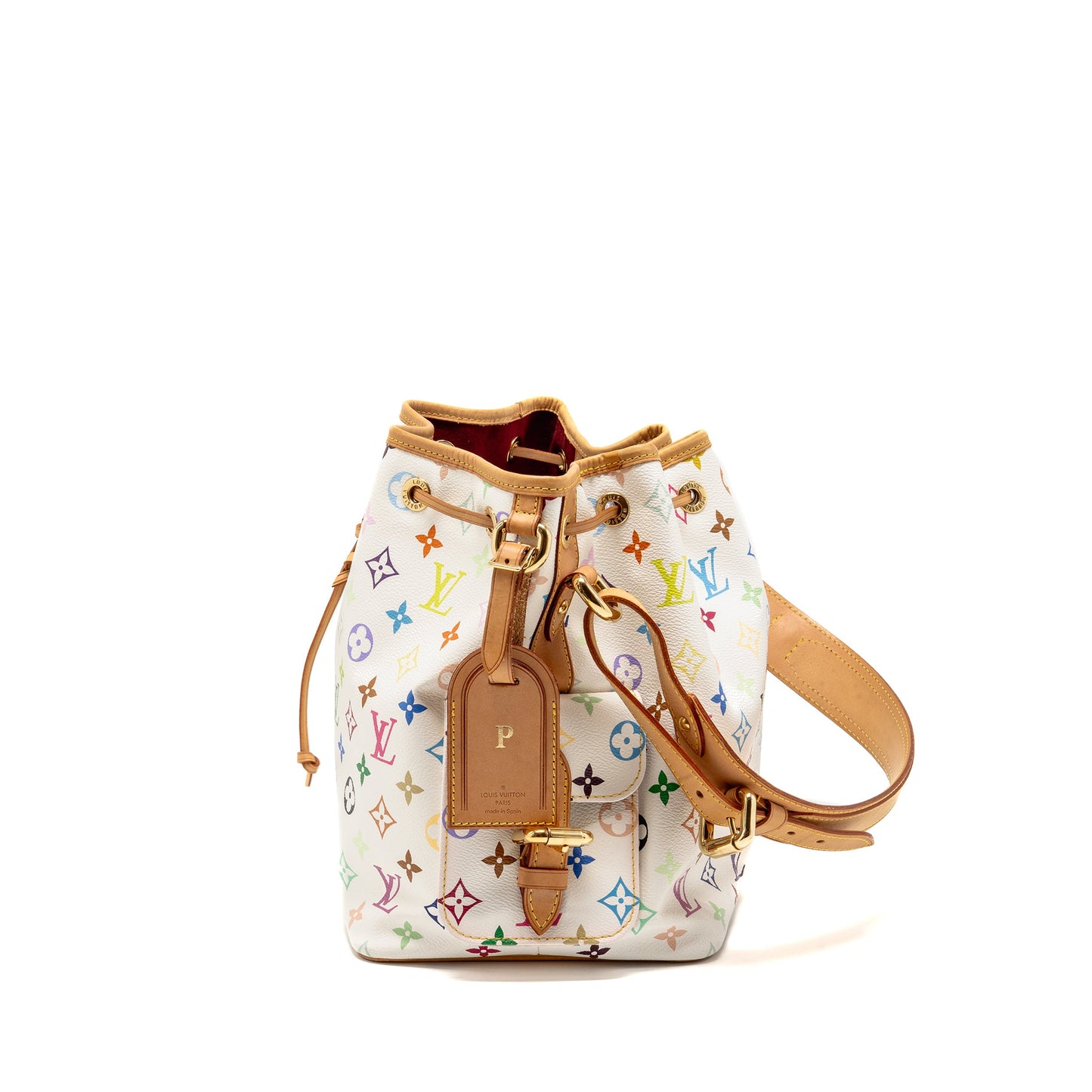 Louis Vuitton Petit Noe Monogram Canvas White / Multicolour
