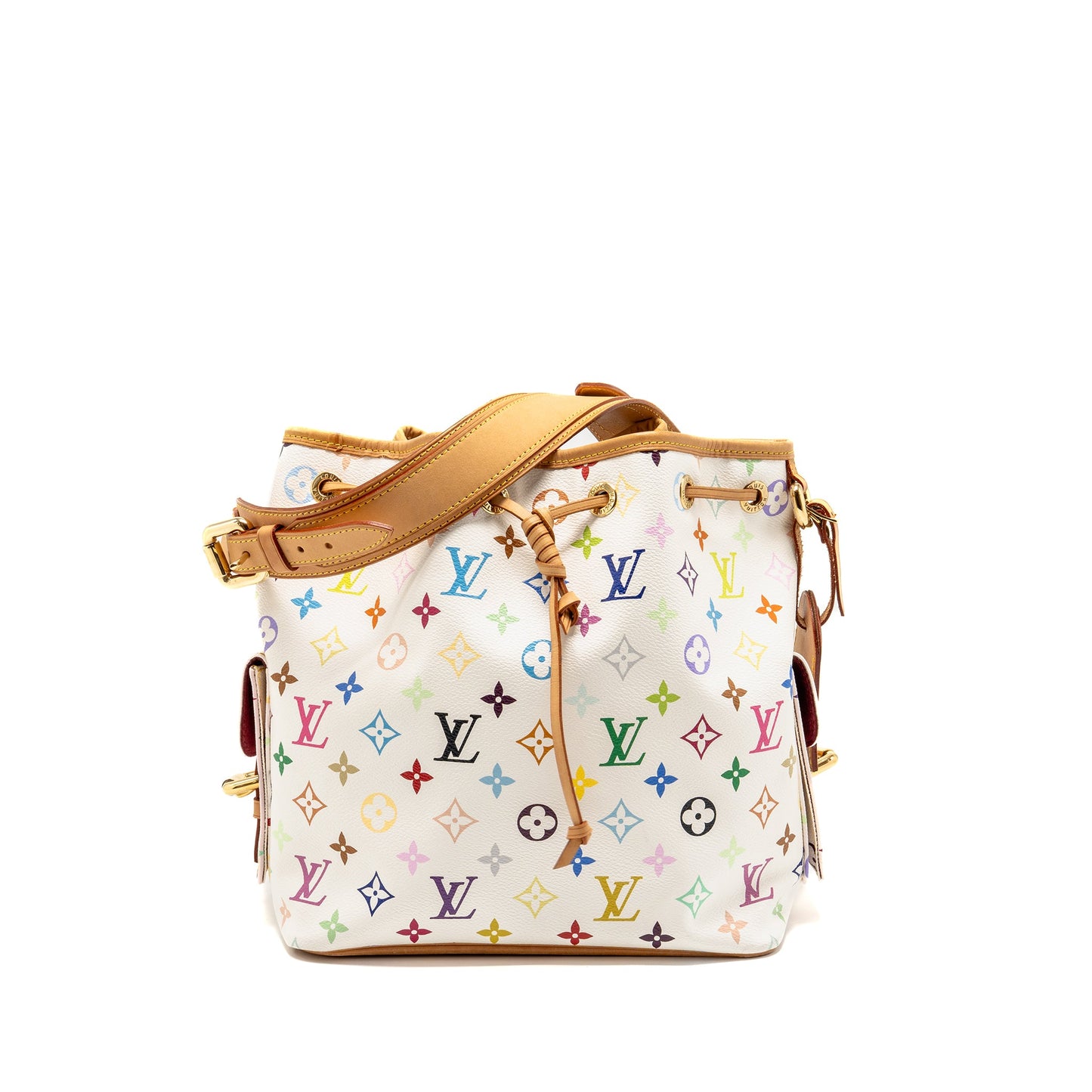 Louis Vuitton Petit Noe Monogram Canvas White / Multicolour