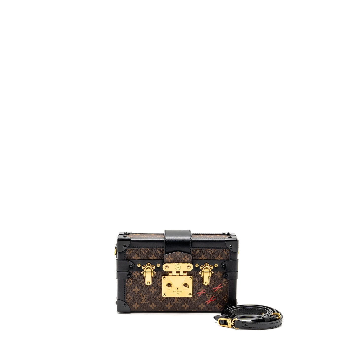 Louis Vuitton Petite Malle Monogram Canvas/Smooth Calfskin