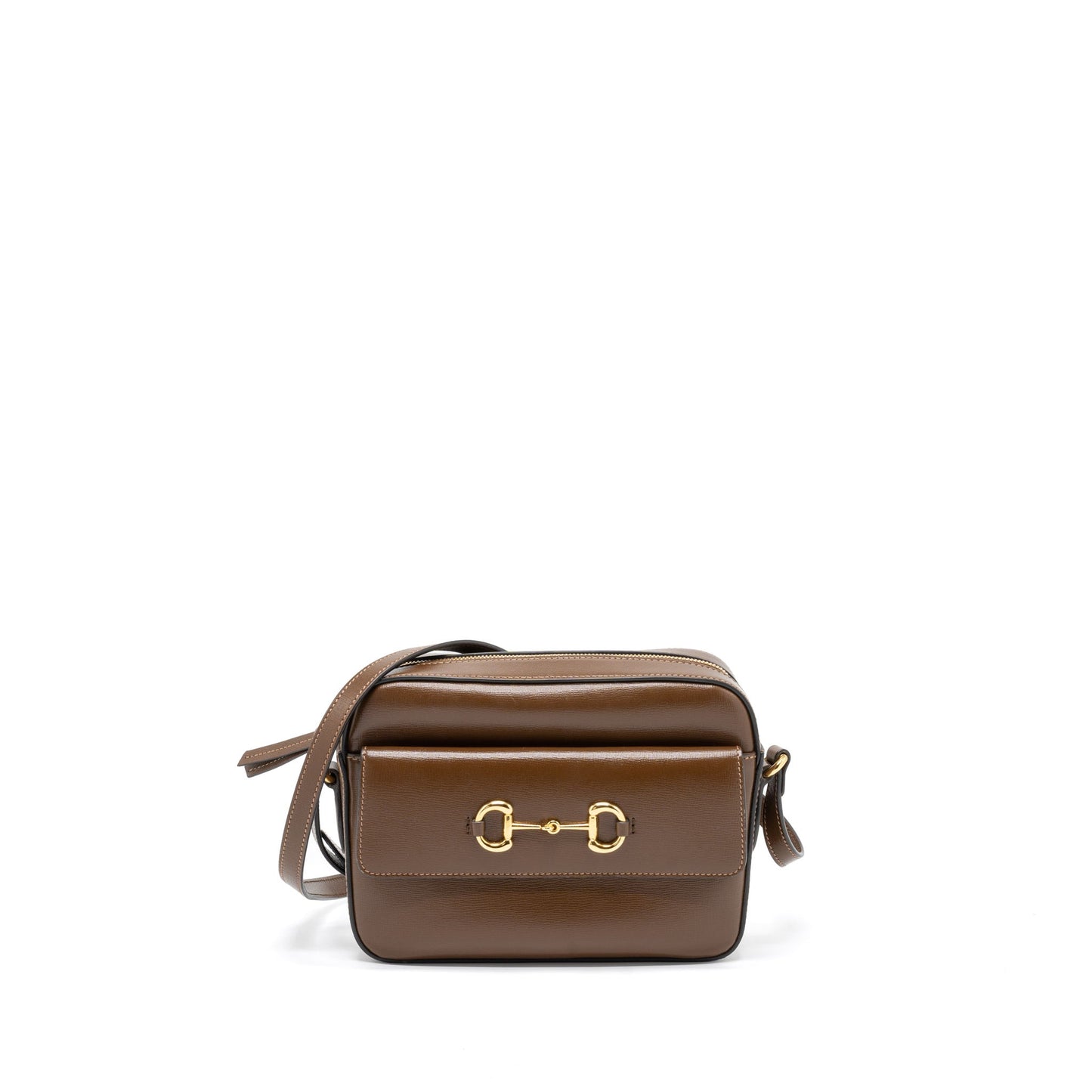 Gucci Horsebit Mini Purse Calfskin Brown