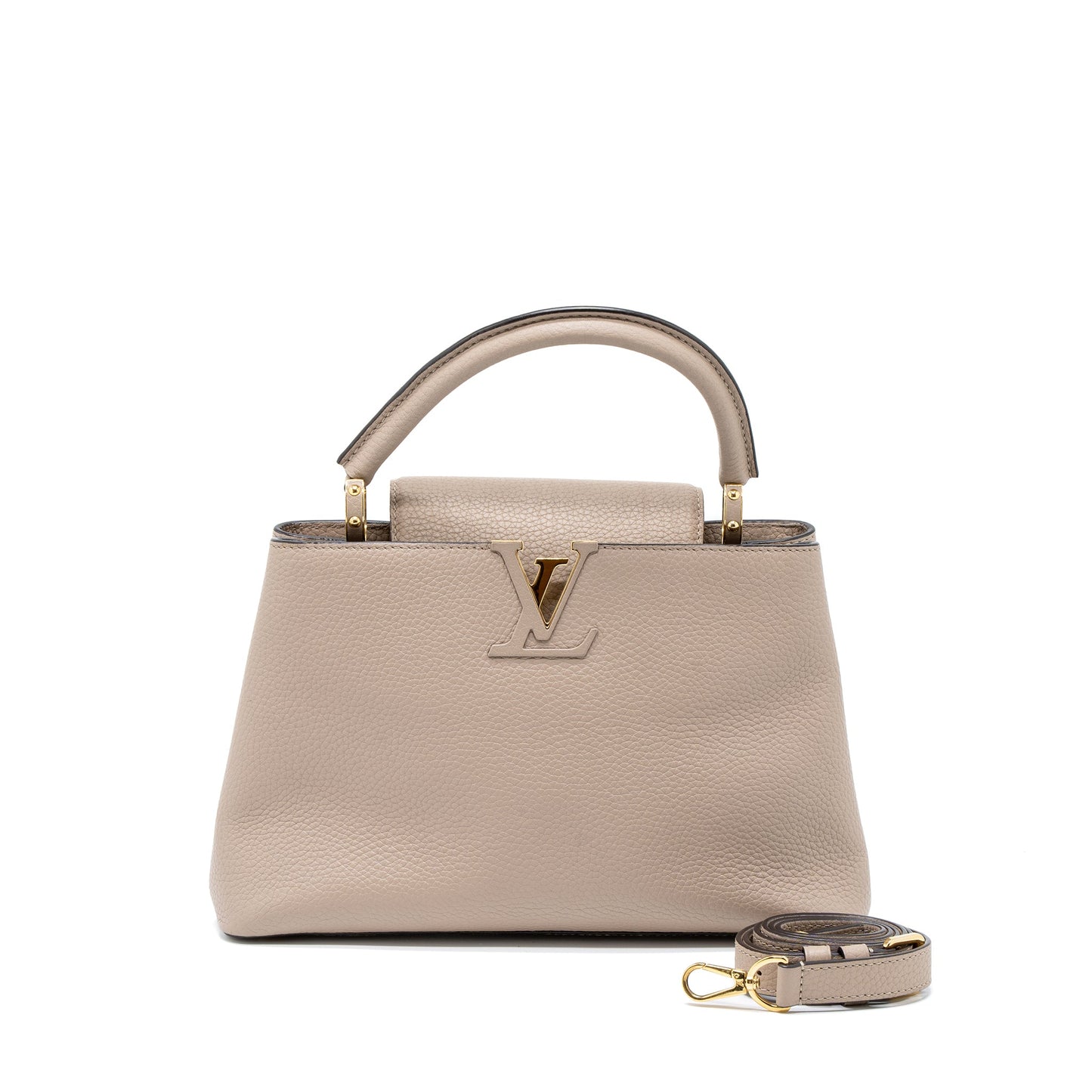 Louis Vuitton Capucines Taurillon Light Grey
