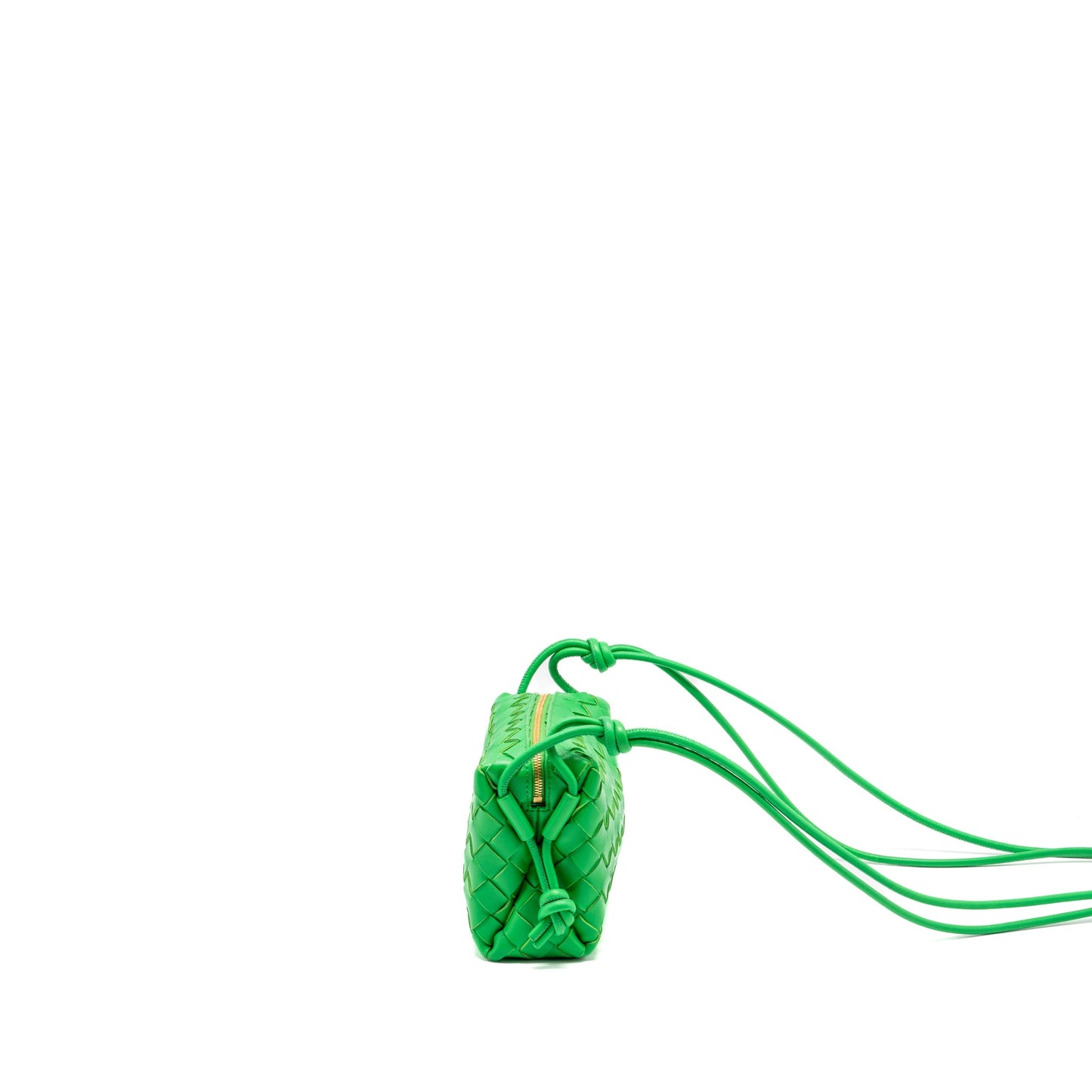 Bottega Veneta Mini Loop Camera Purse Lambskin Green