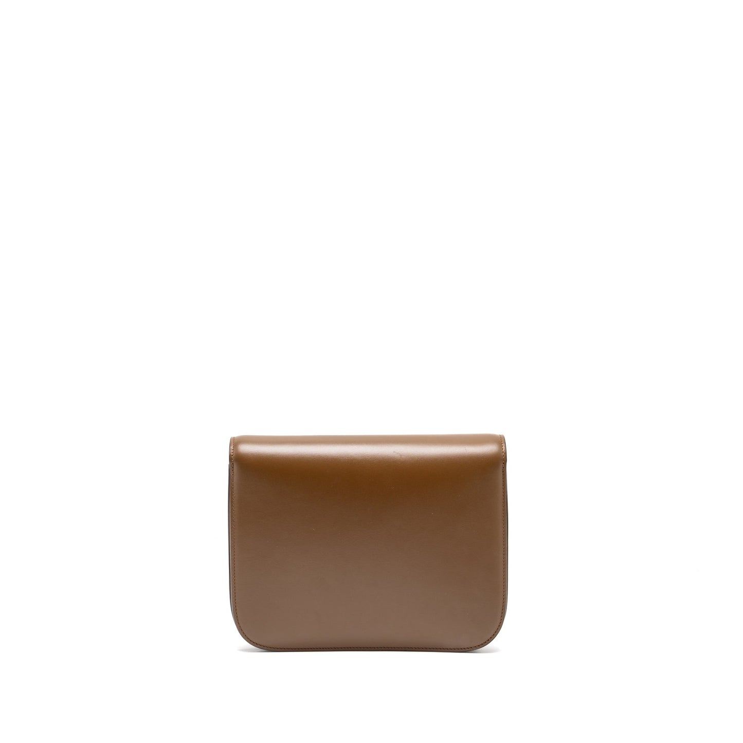 Celine Medium Classic Box Purse Calfskin Brown