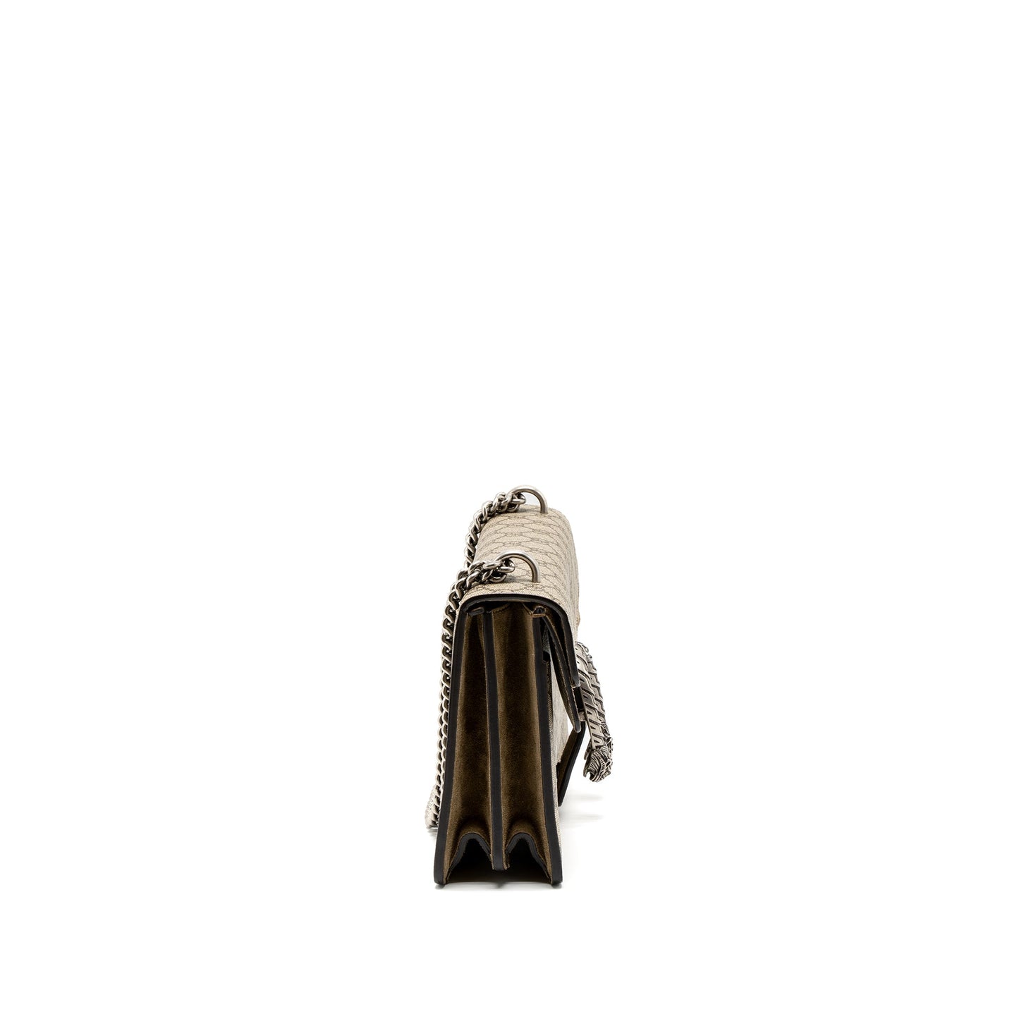 Gucci Small Dionysus Mini Purse Supreme Canvas/Suede Brown