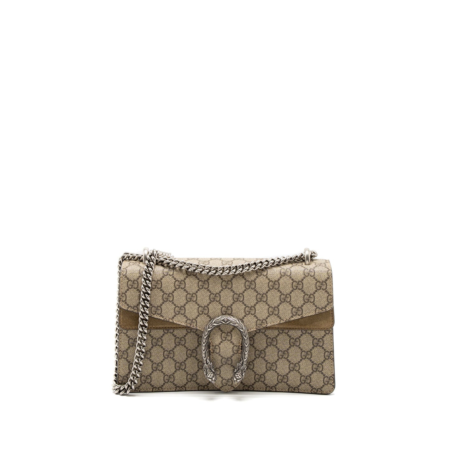 Gucci Small Dionysus Mini Purse Supreme Canvas/Suede Brown