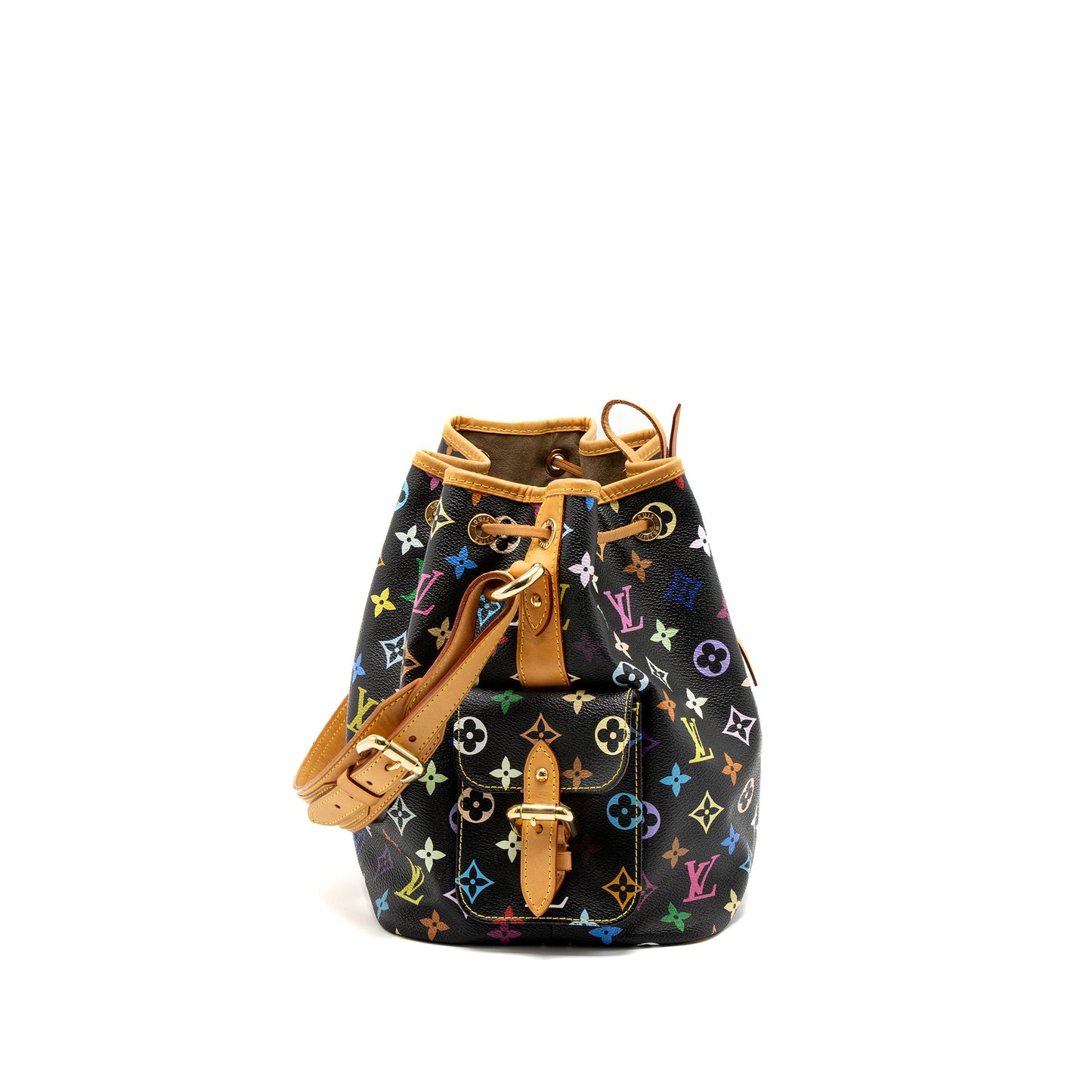 Louis Vuitton Petit Noe Monogram Canvas Black/Multicolour