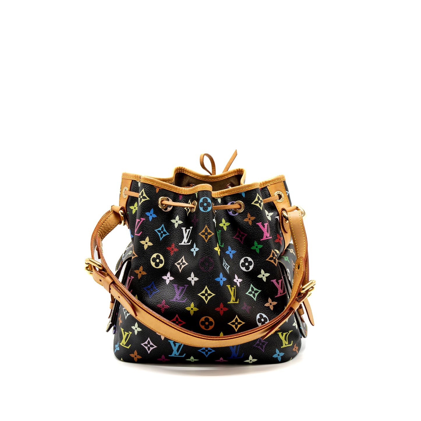 Louis Vuitton Petit Noe Monogram Canvas Black/Multicolour