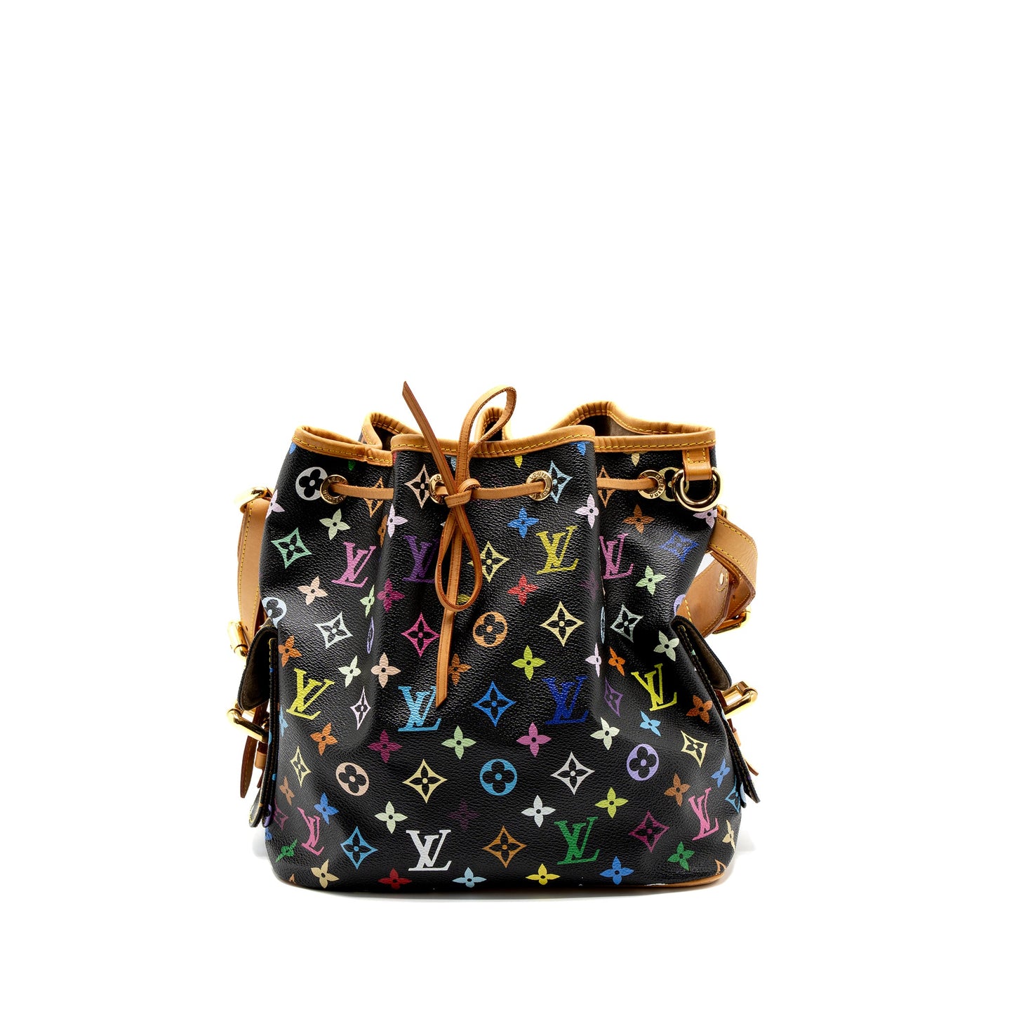 Louis Vuitton Petit Noe Monogram Canvas Black/Multicolour