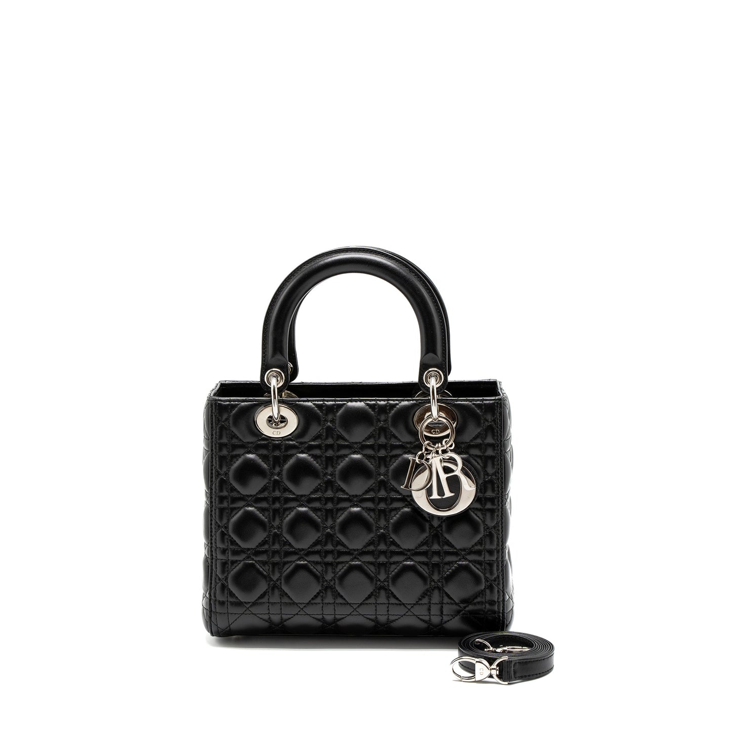 Dior Medium Lady Dior Lambskin Black