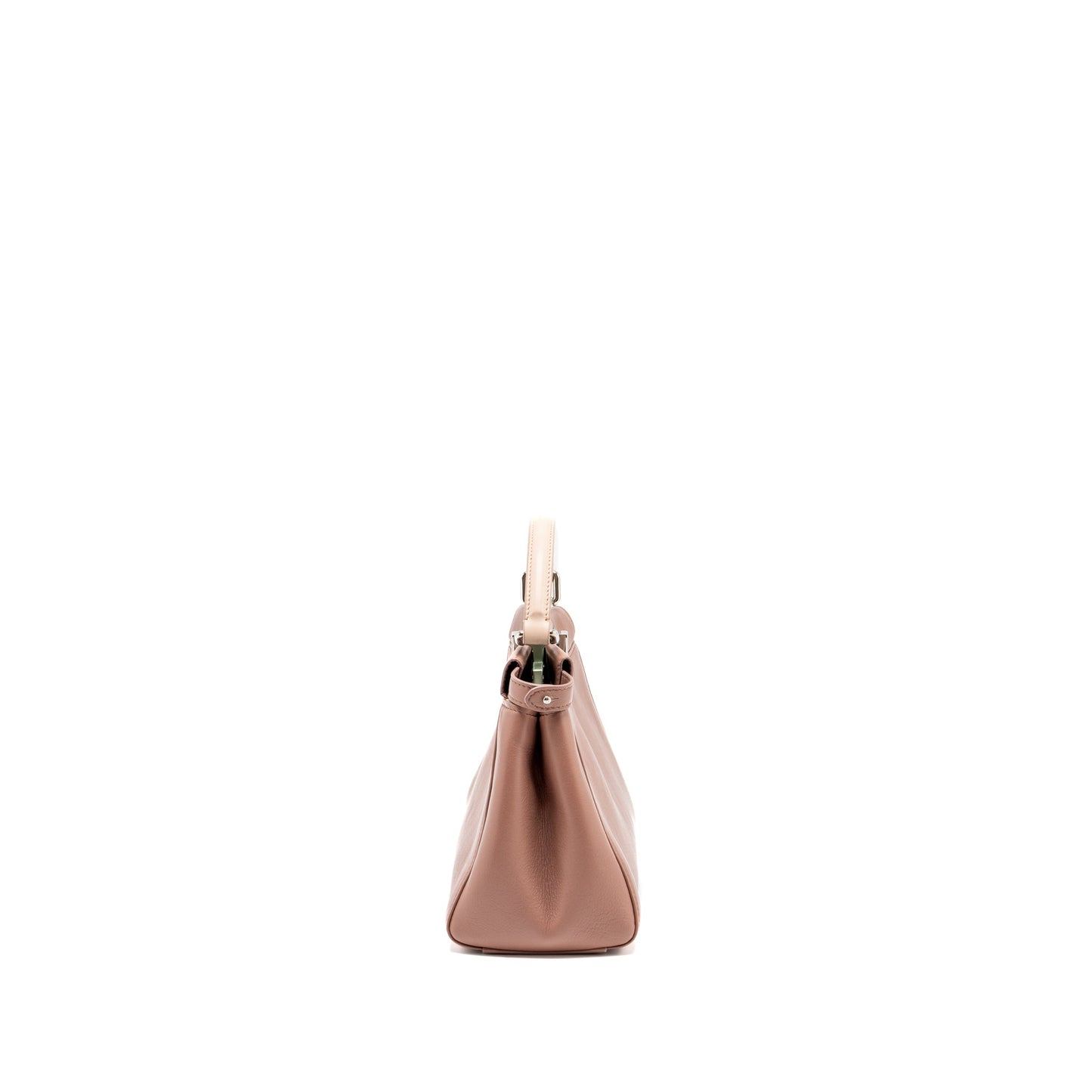 Fendi mini Peekaboo Purse Lambskin Dark Pink