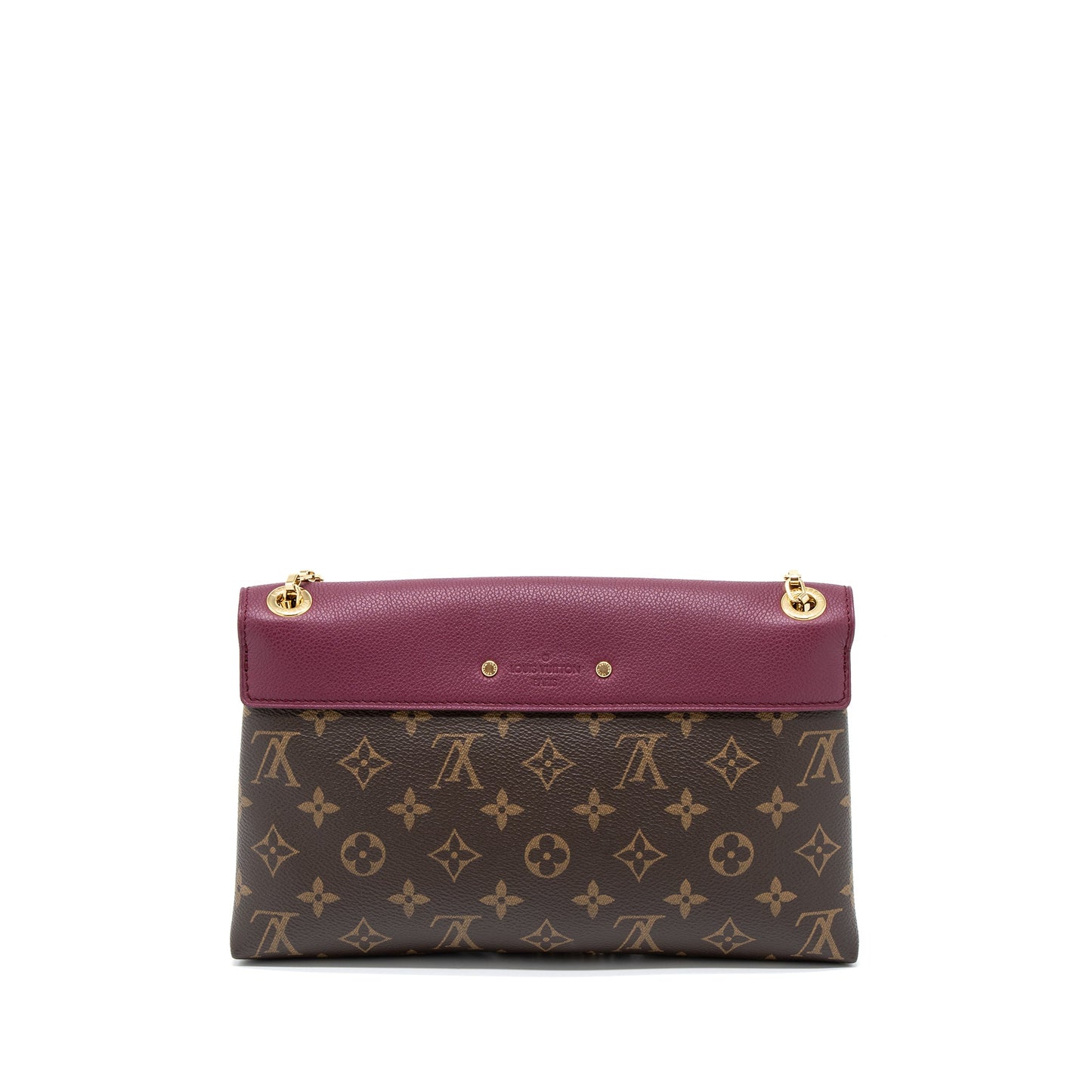 Louis Vuitton Pallas Chain Purse Monogram Canvas/Aurore