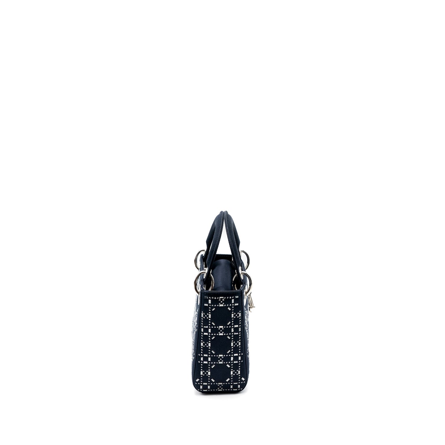Dior Mini Lady Dior Satin Crystal Dark Blue