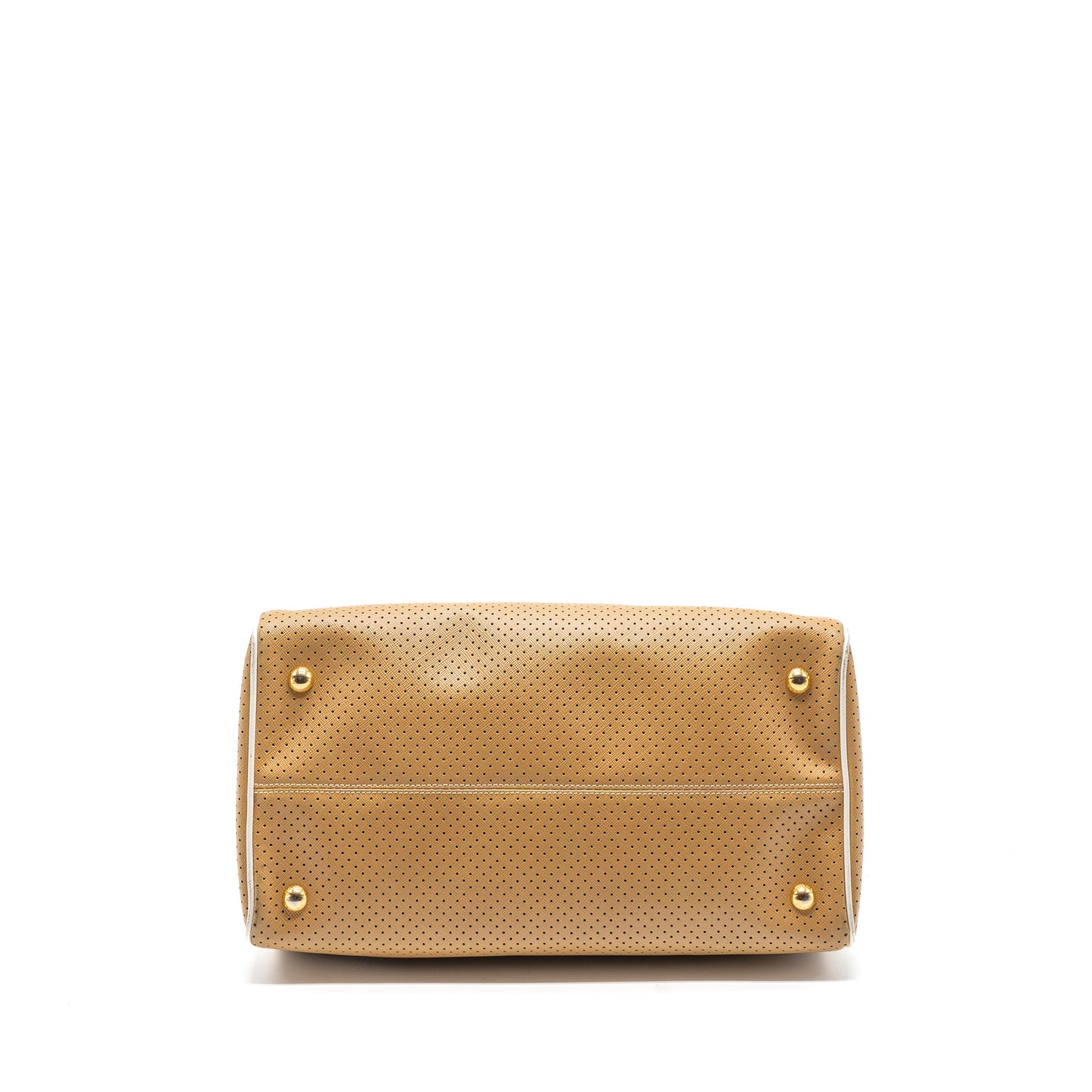 Prada Boston tote Purse calfskin leather beige