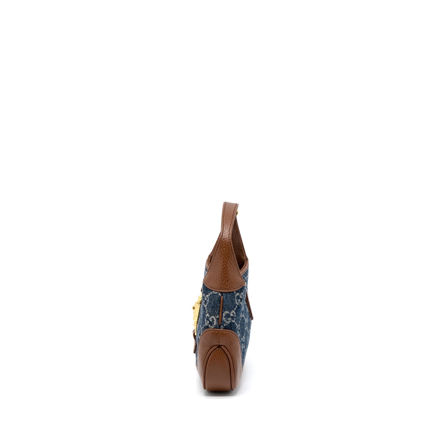 Gucci Mini 1961 Jackie Purse Denim Blue/Brown