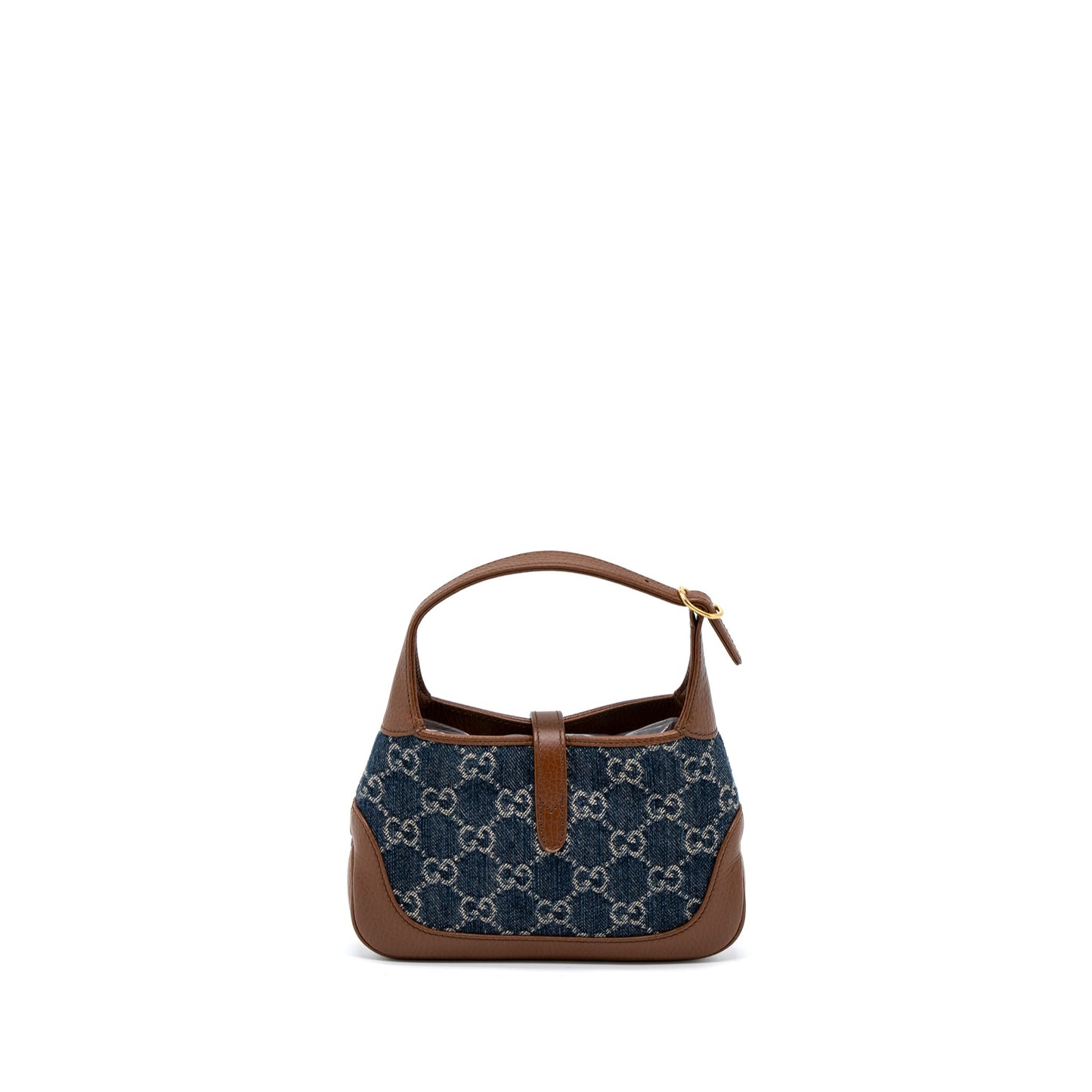Gucci Mini 1961 Jackie Purse Denim Blue/Brown