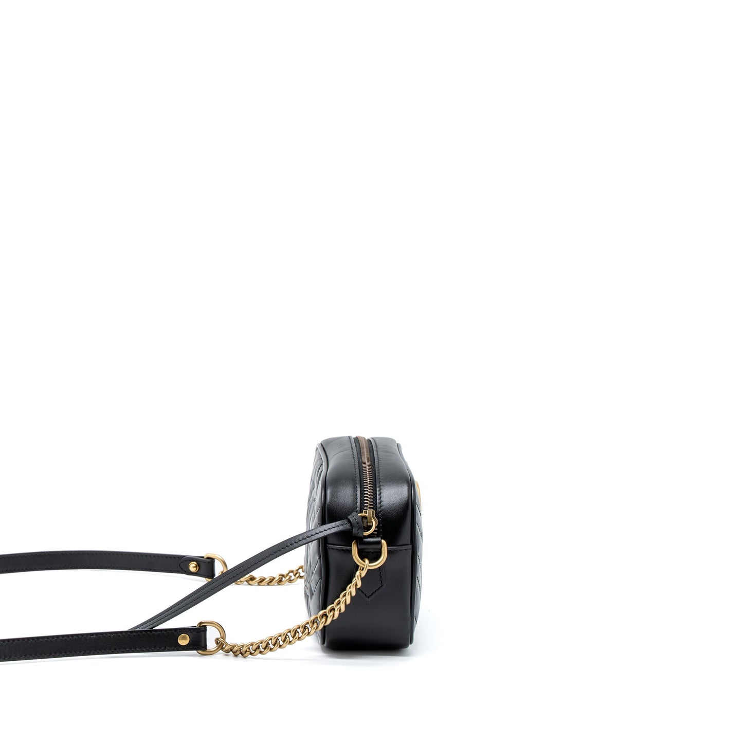 Gucci Marmont Matelasse Mini Purse Calfskin Black