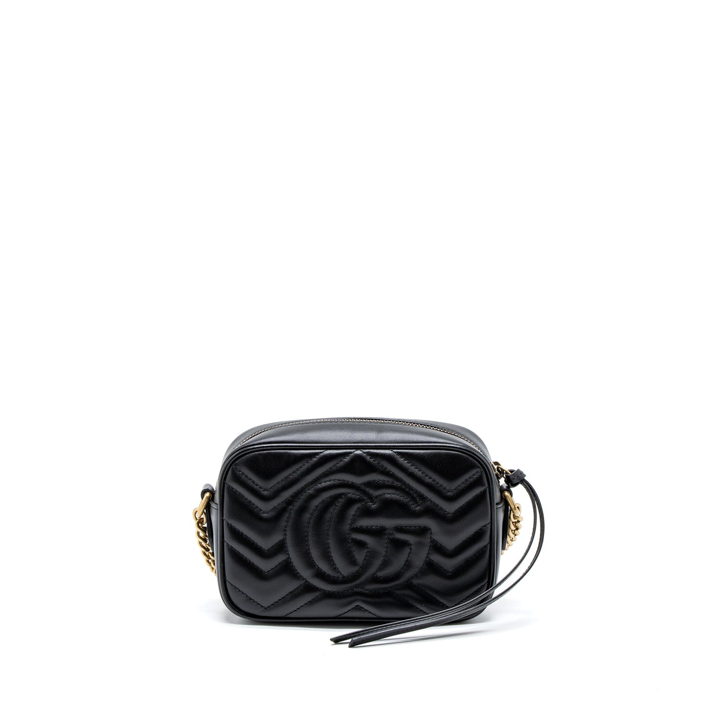 Gucci Marmont Matelasse Mini Purse Calfskin Black