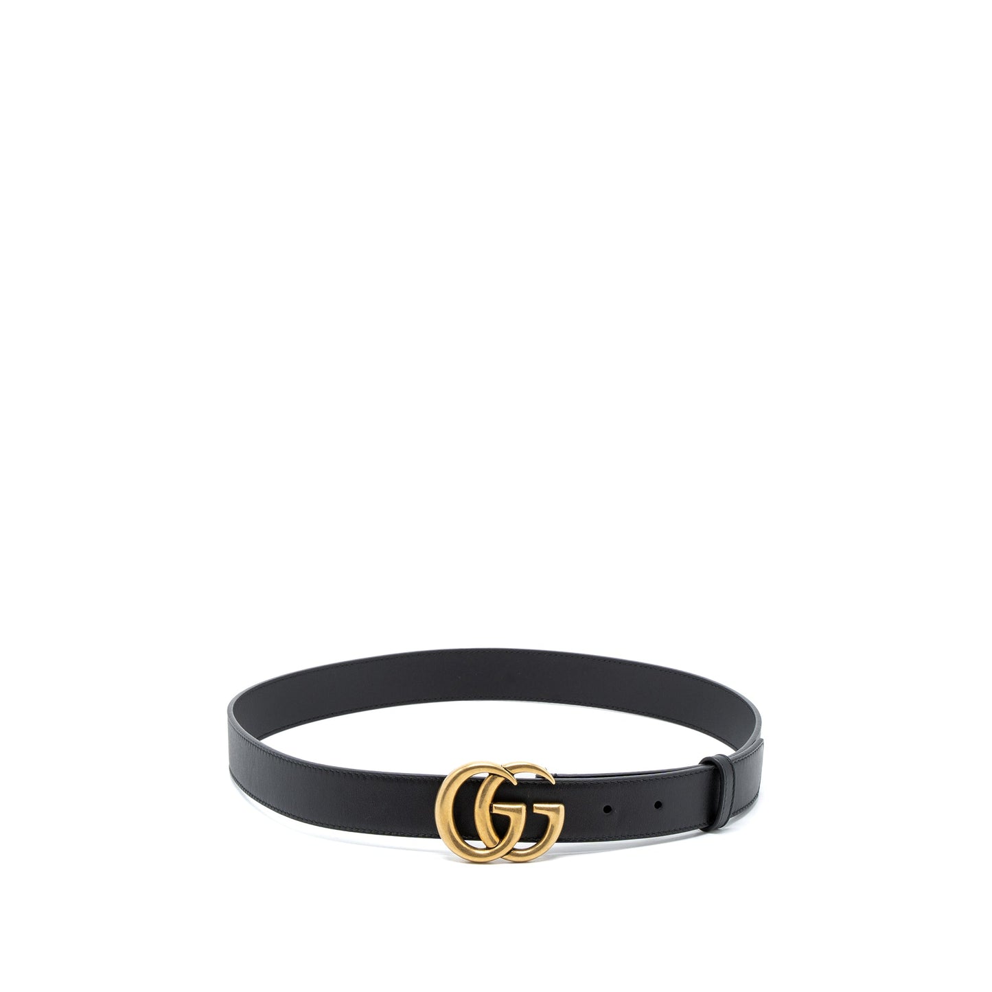 Gucci Size 85 Marmont Leather Belt Black