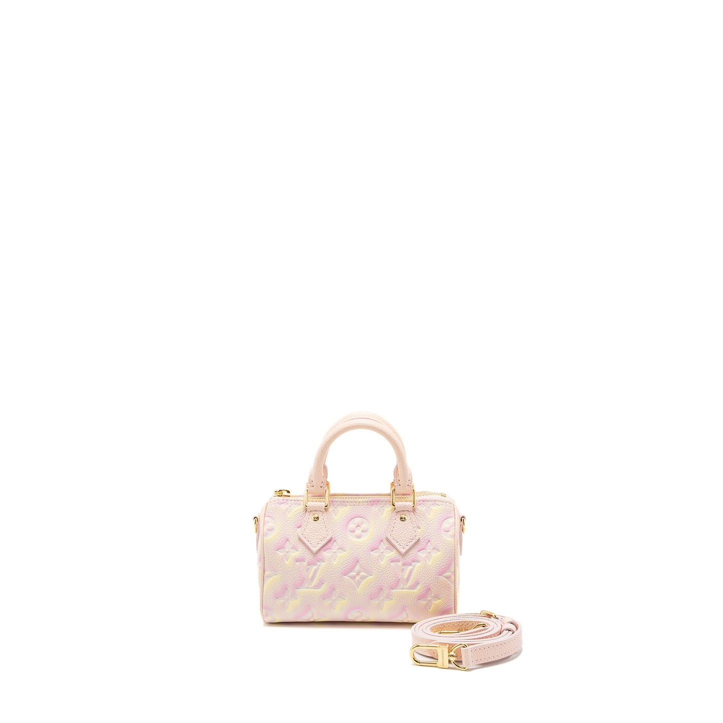 Louis Vuitton Nano Speedy Monogram Empreinte Pink/Multicolour (New Version)