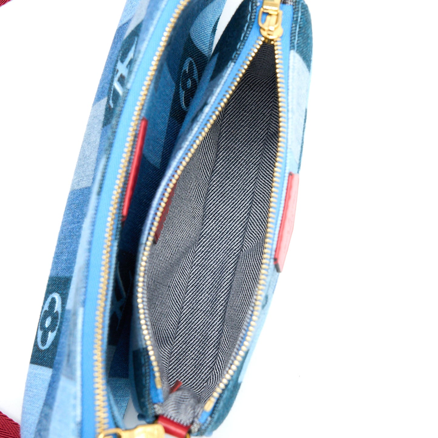 Louis Vuitton Patchwork Multi-Pochette Accessoires Purse Monogram Denim