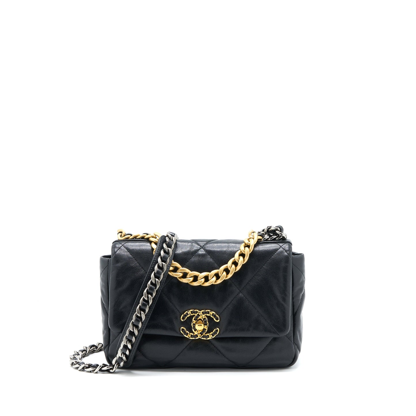 Chanel Small 19 Bag Goatskin Black GHW