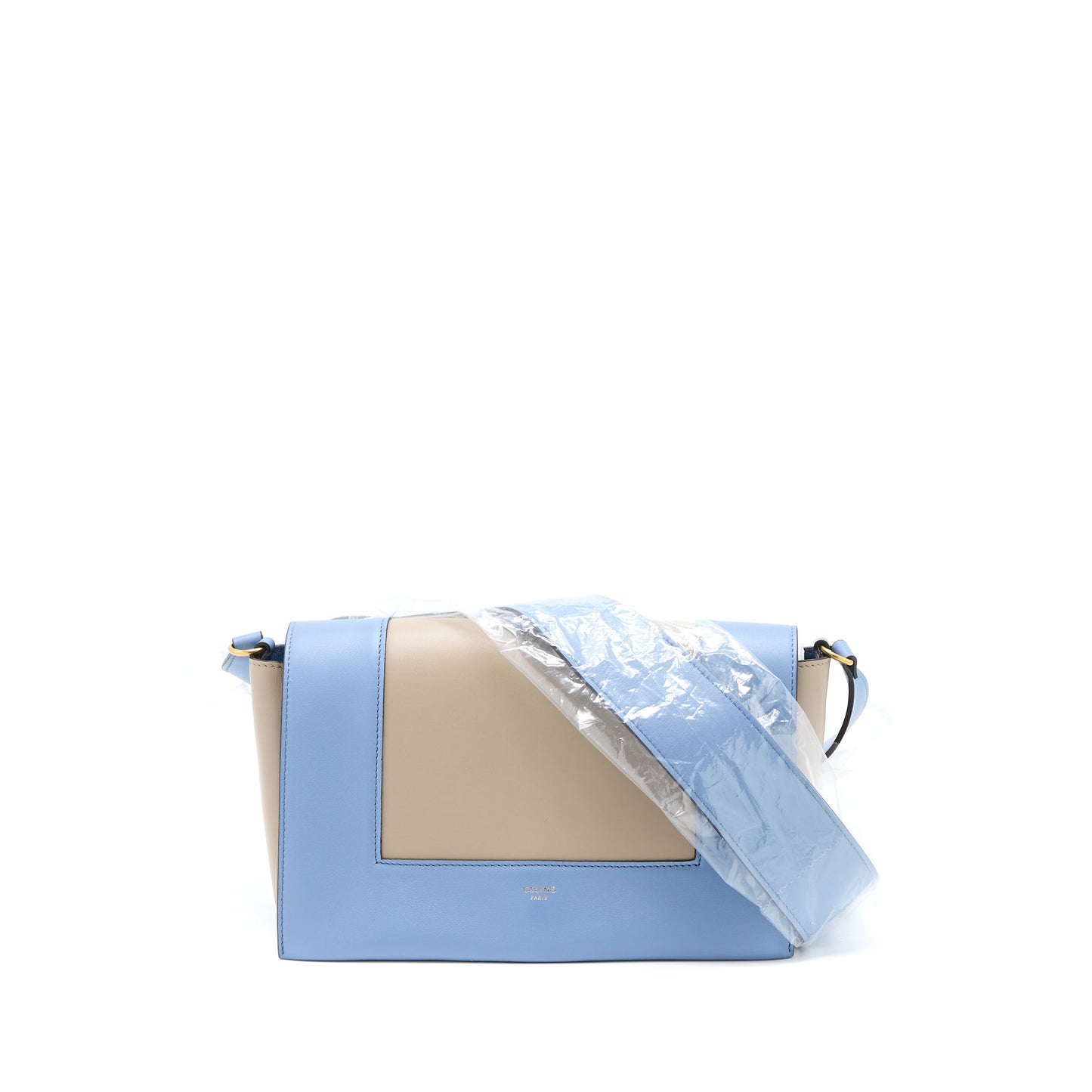 Celine Medium Frame Purse Multicolour Blue/Light Taupe