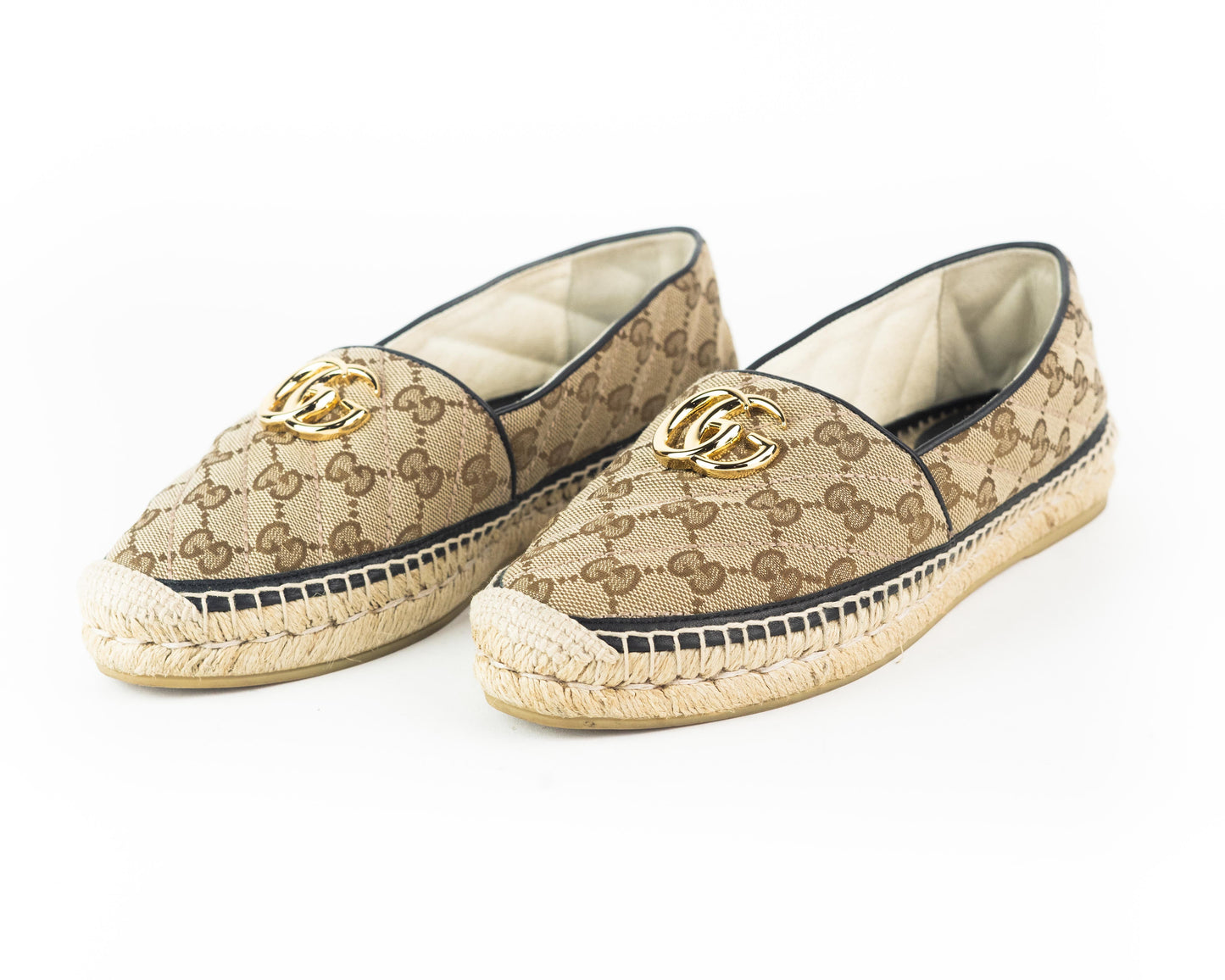 Gucci GG Matelassé Canvas Espadrilles