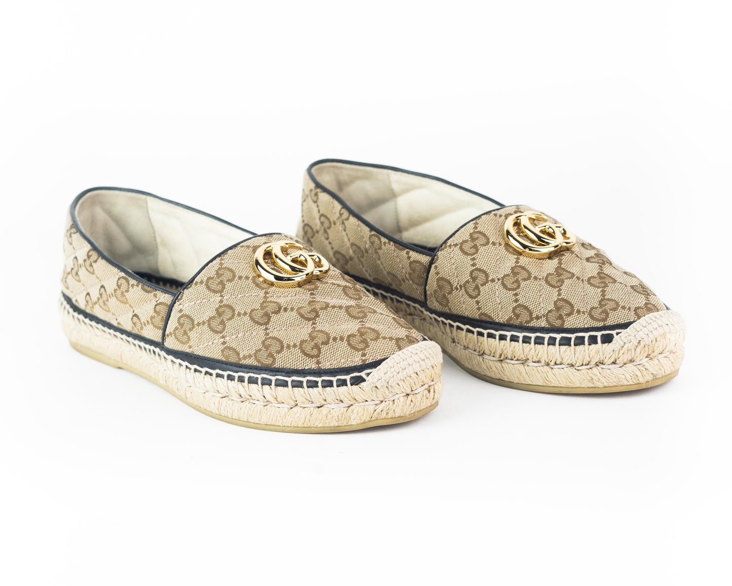 Gucci GG Matelassé Canvas Espadrilles