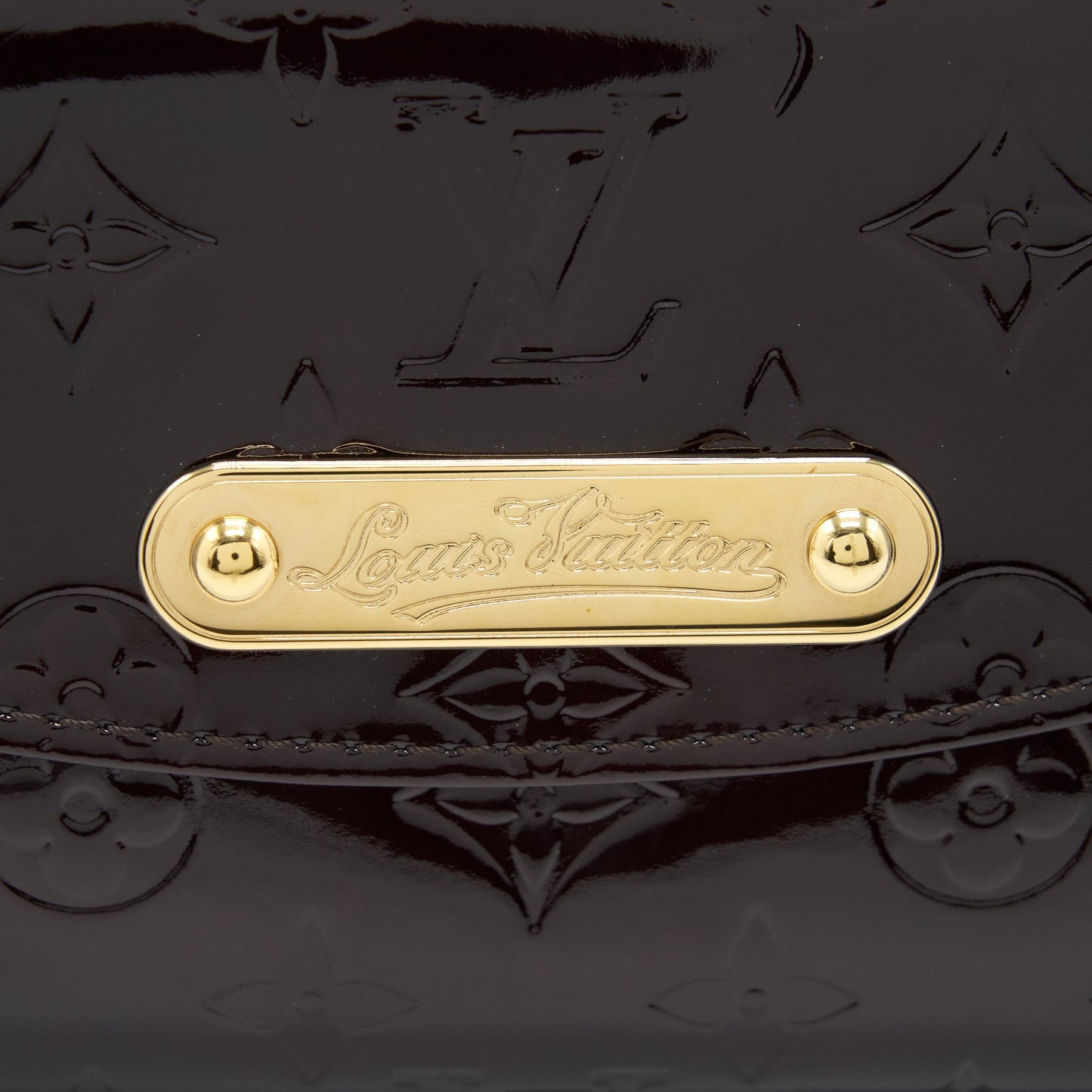 Louis Vuitton Sunset Boulevarde Patent Dark Red