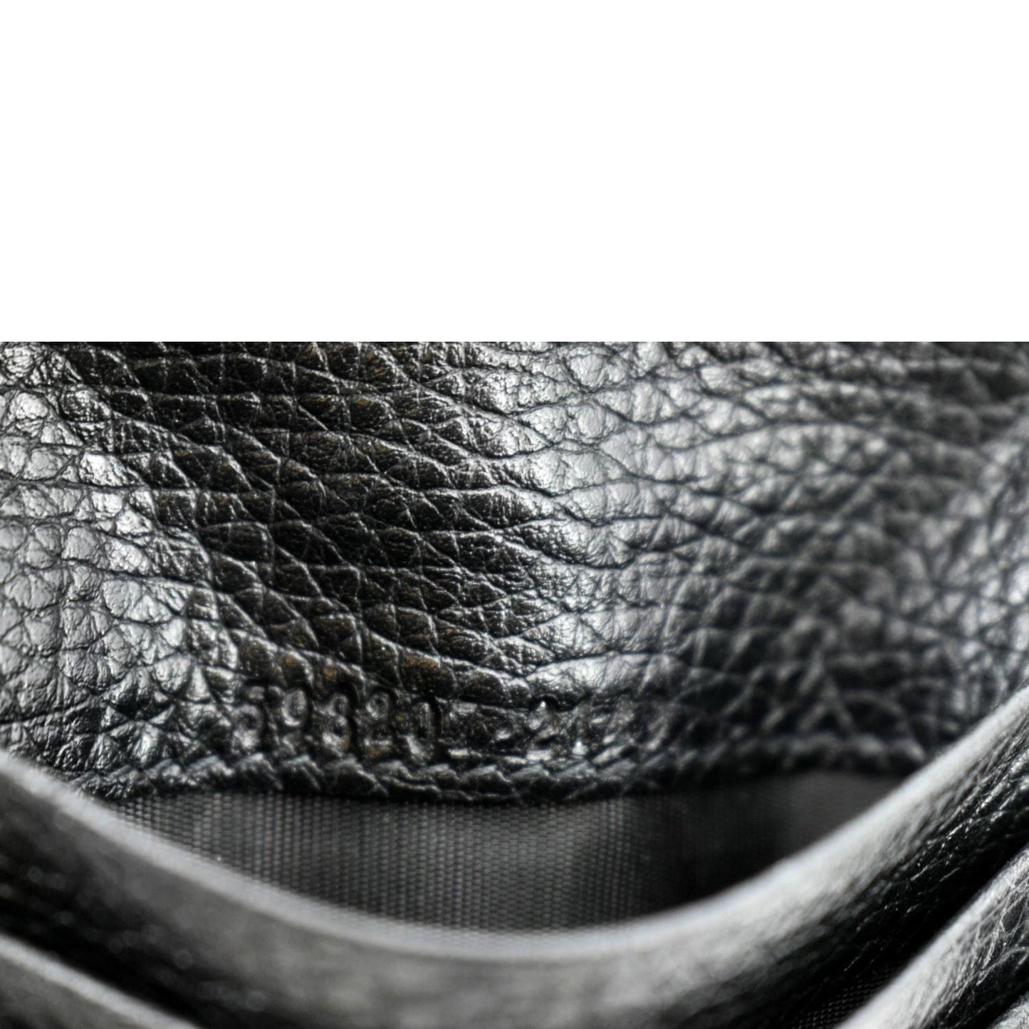 GUCCI Soho Leather Wallet Black 593207