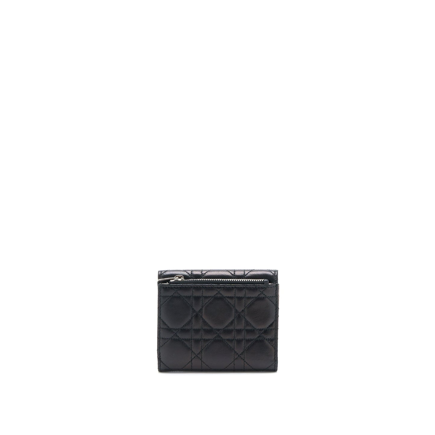 Dior Compact Wallet Lambskin Black/Pink