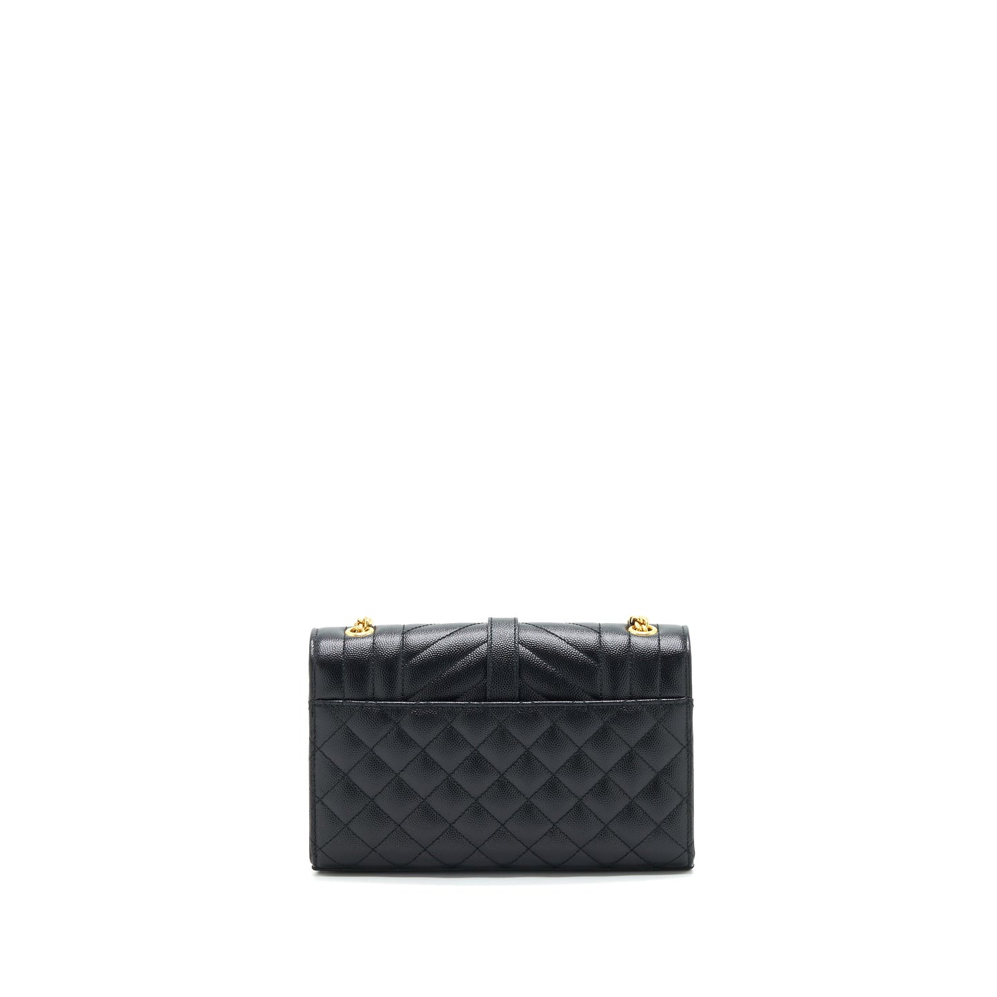 Laurent Small Envelope Crossbody Purse Black With