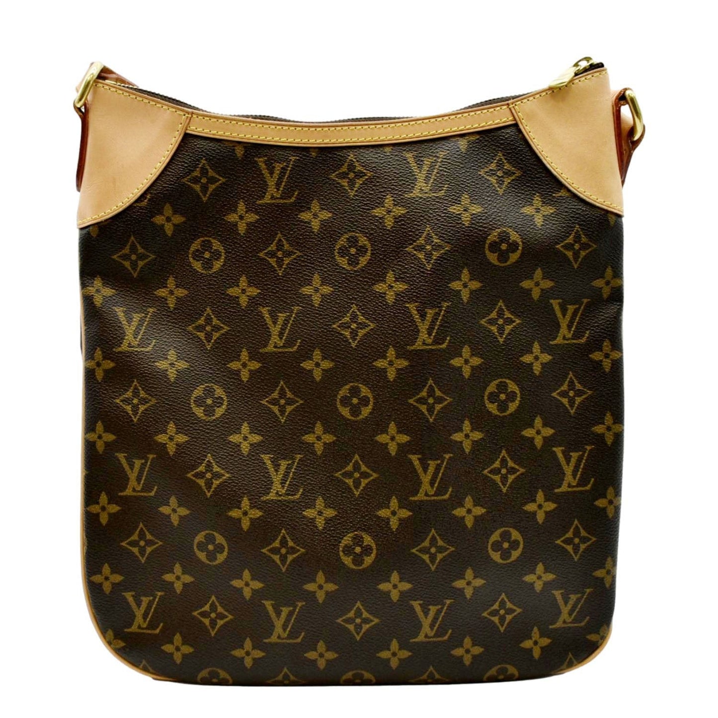 LOUIS VUITTON Odeon MM Monogram Canvas Crossbody Bag Brown