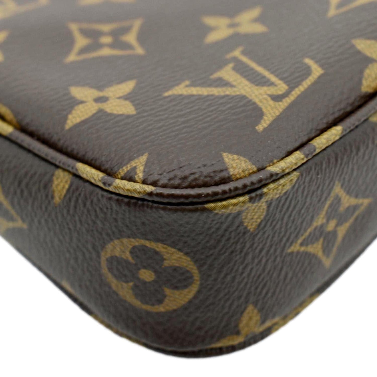 LOUIS VUITTON Pochette Accessoires Monogram Canvas Pouch Bag Brown