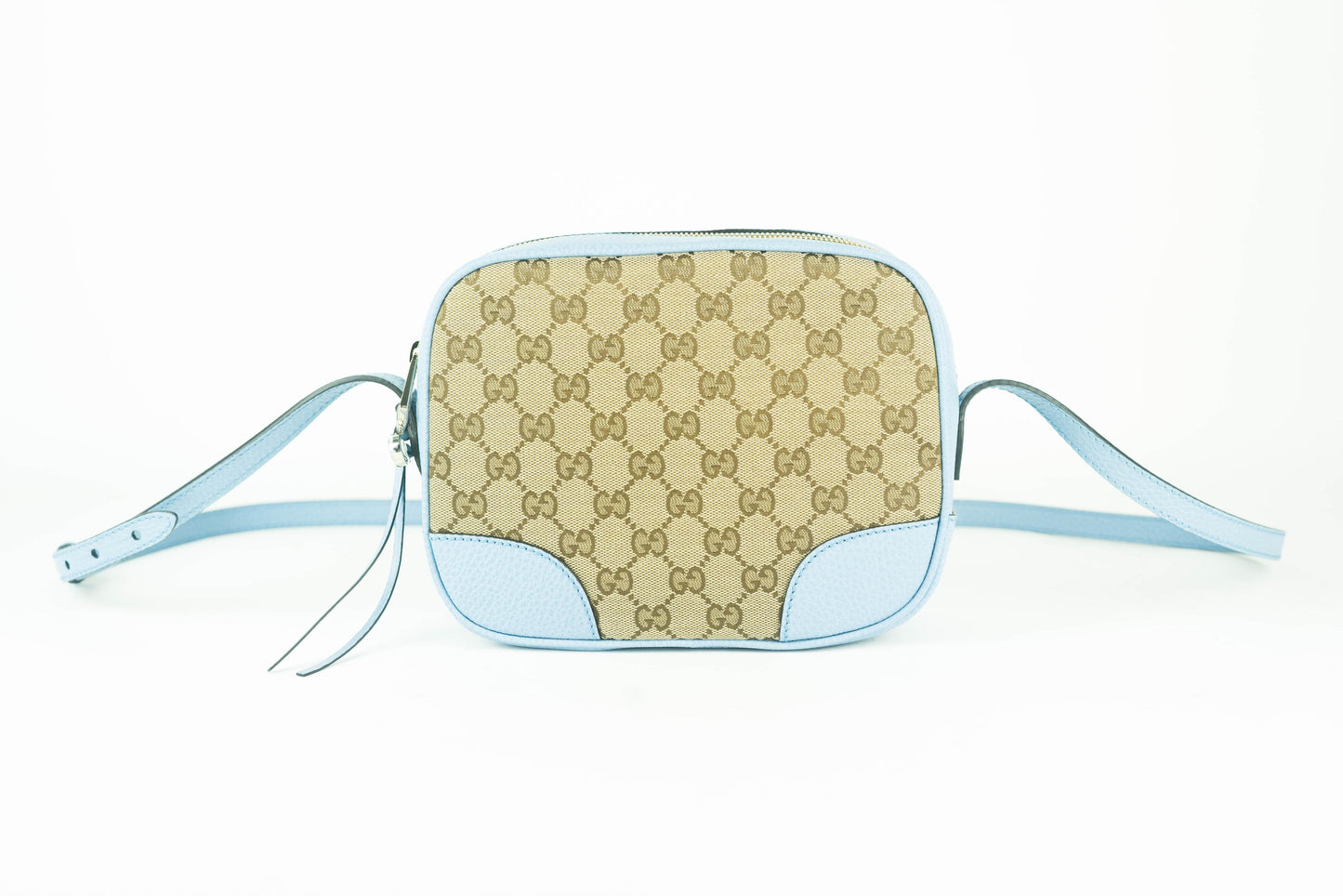 Gucci GG Canvas Bree Bag in Light Blue