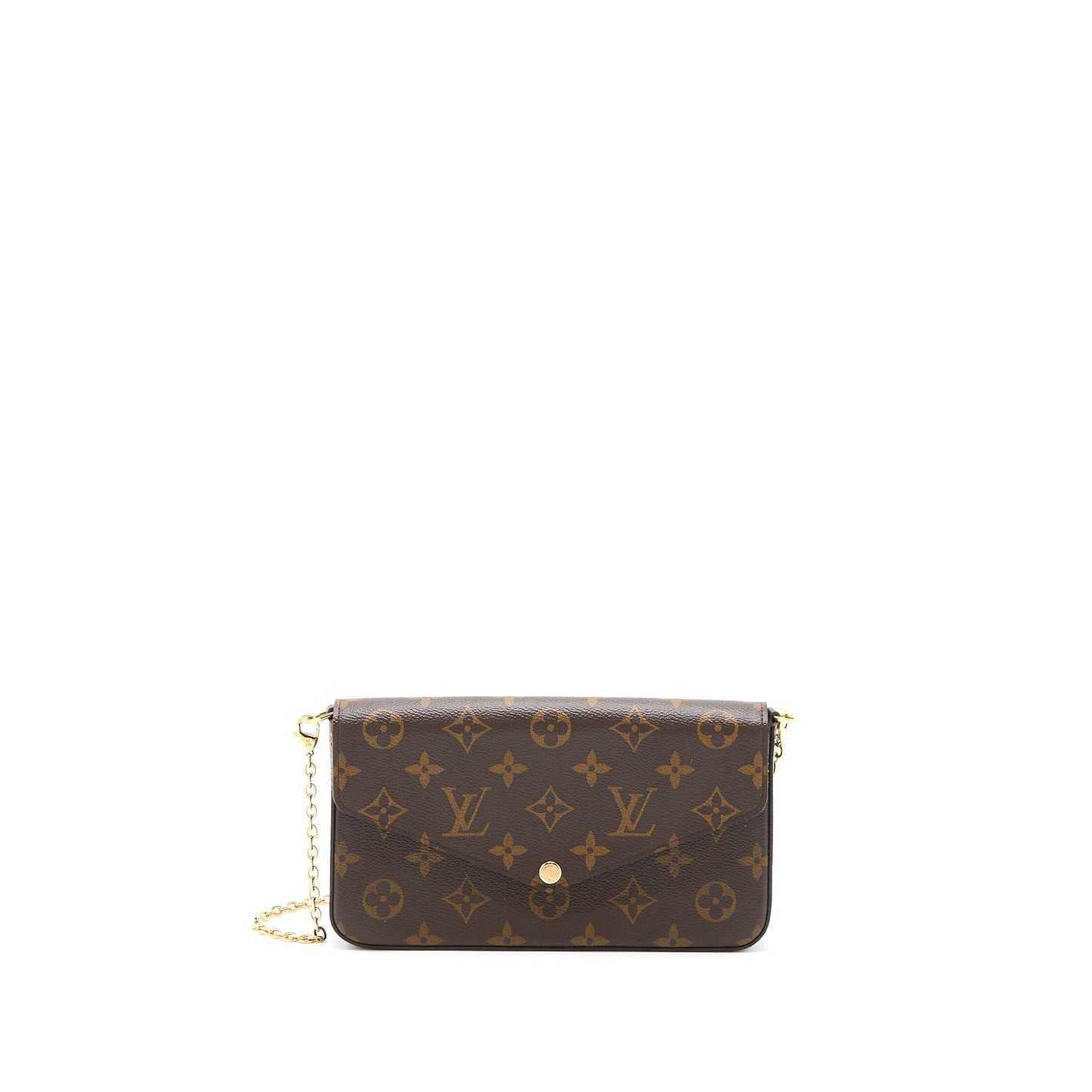 Louis Vuitton Felicie Pochette Monogram Canvas Red
