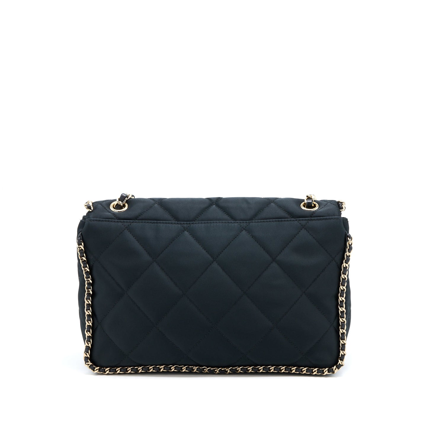 Chanel Seasonal Flap Bag Fabric Black GHW