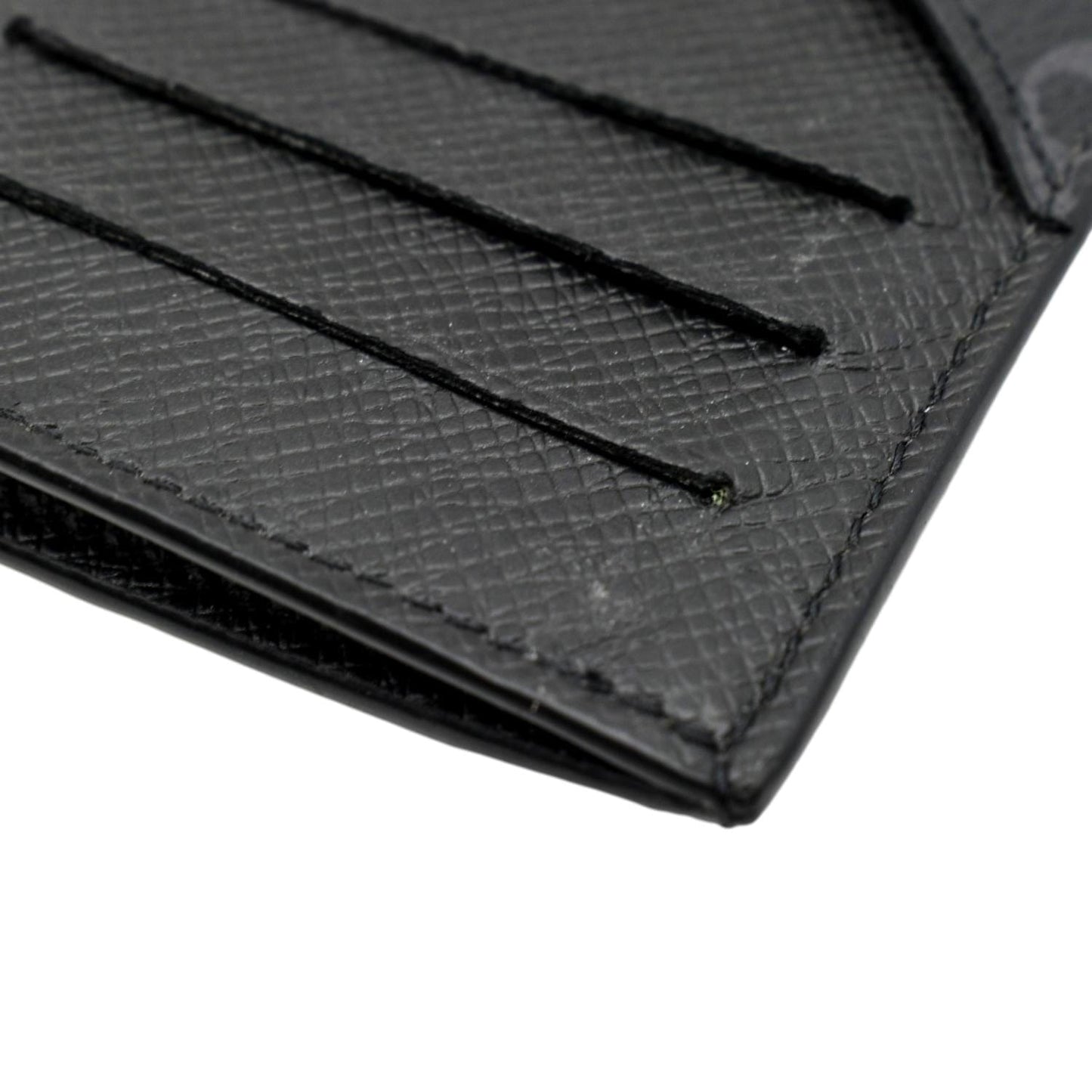 LOUIS VUITTON Monogram Eclipse Canvas Coin Card Holder Black