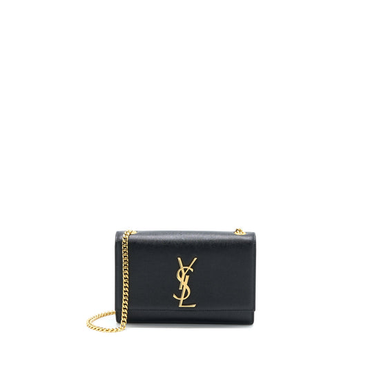 Saint Laurent Small Kate Purse Grained Calfskin Black