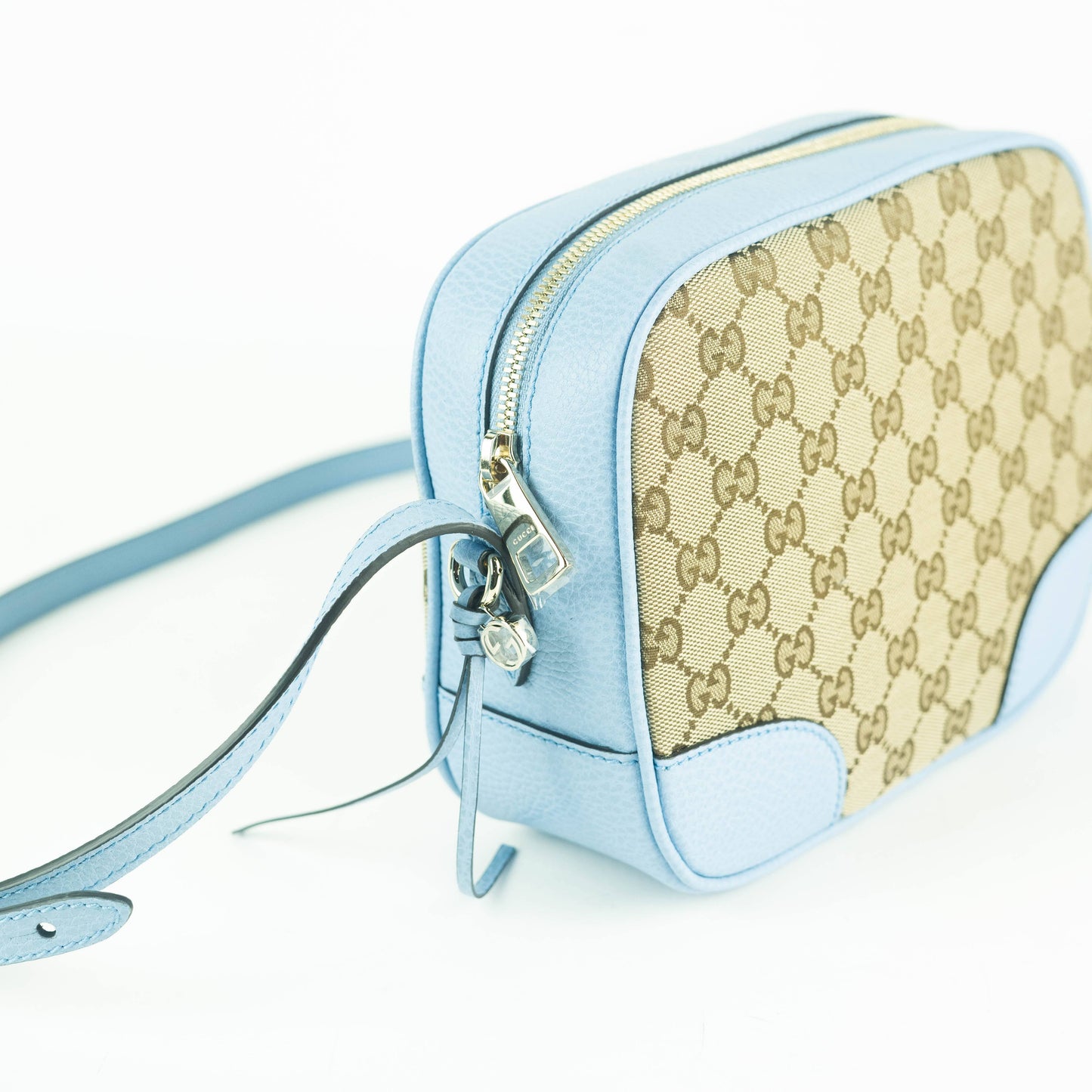 Gucci GG Canvas Bree Bag in Light Blue