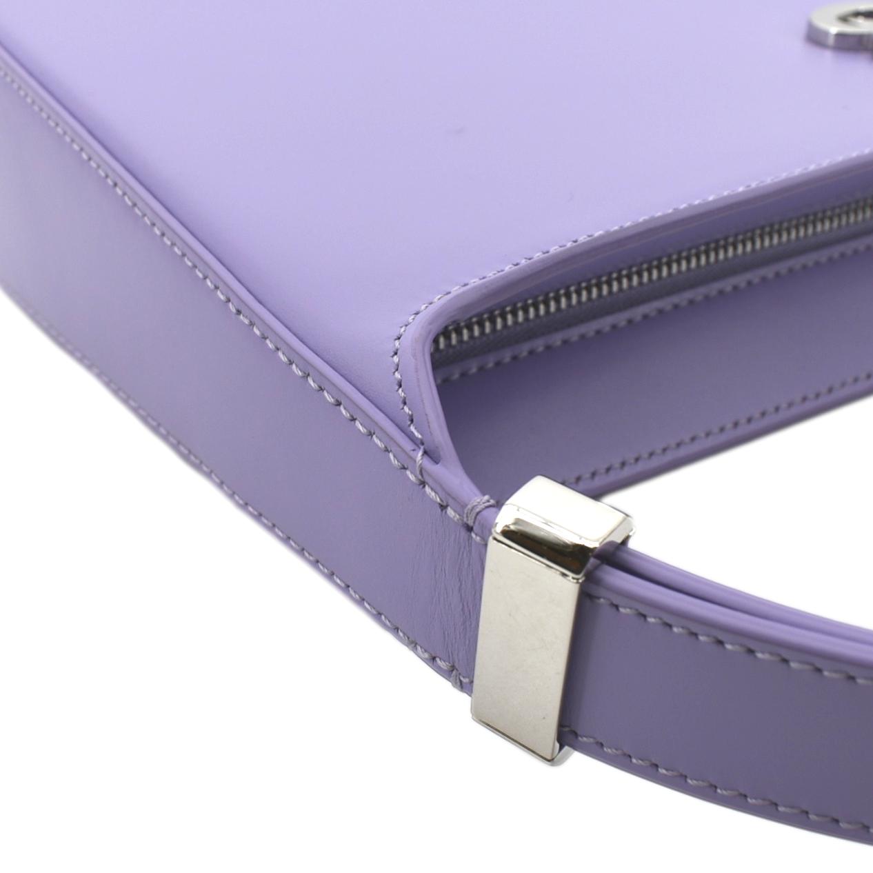 BURBERRY Medium TB Leather Shoulder Bag Soft Violet