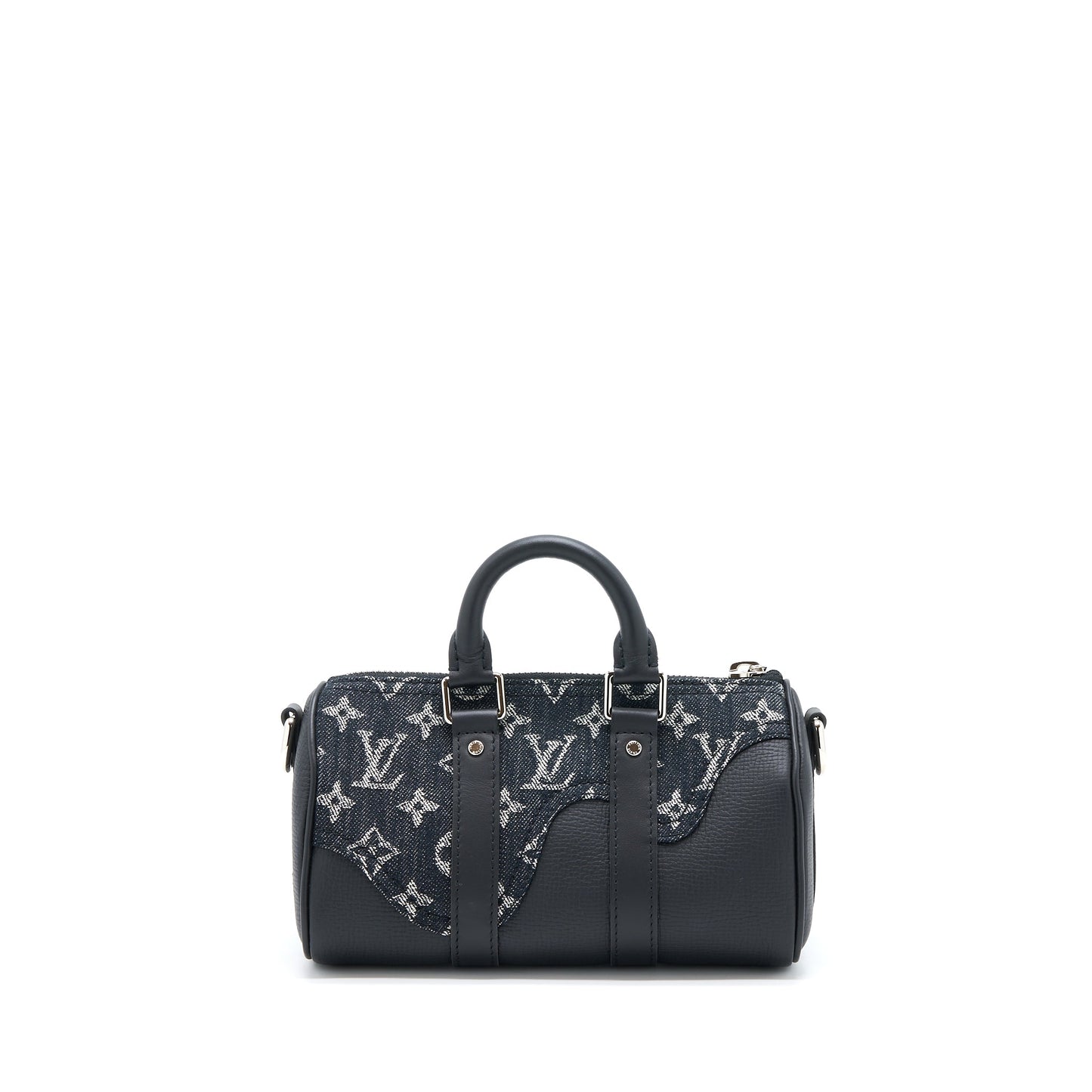 Louis Vuitton Keepall Denim Black/Leather