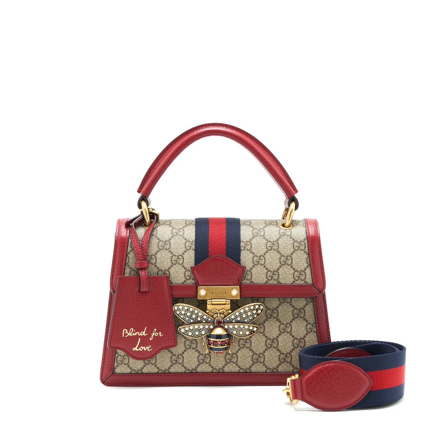 Gucci Queen Margaret Top Handle Purse Red