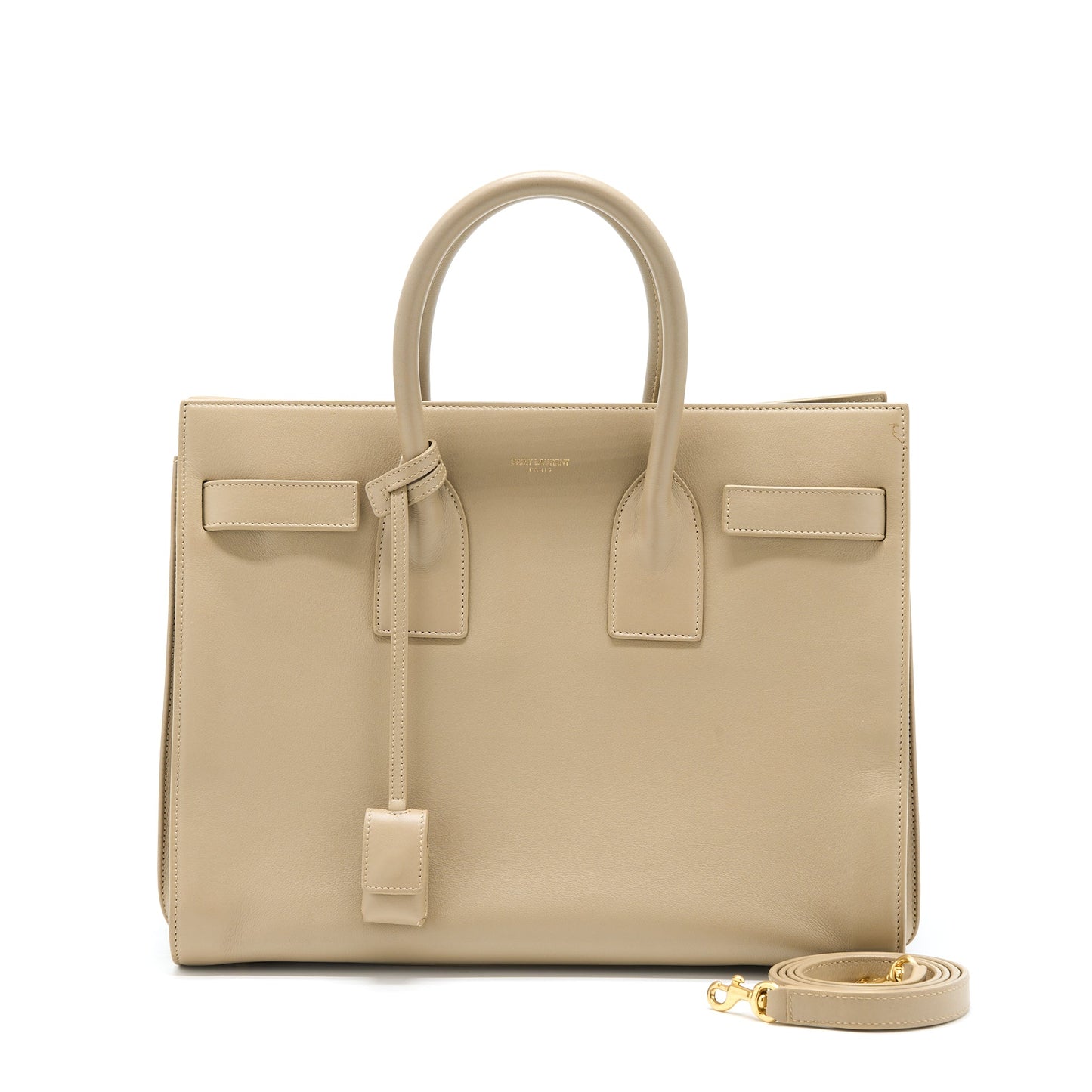 Saint Laurent/ Sac De Jour Tote Purse Beige
