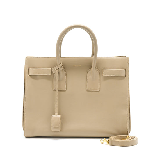 Saint Laurent/ Sac De Jour Tote Purse Beige