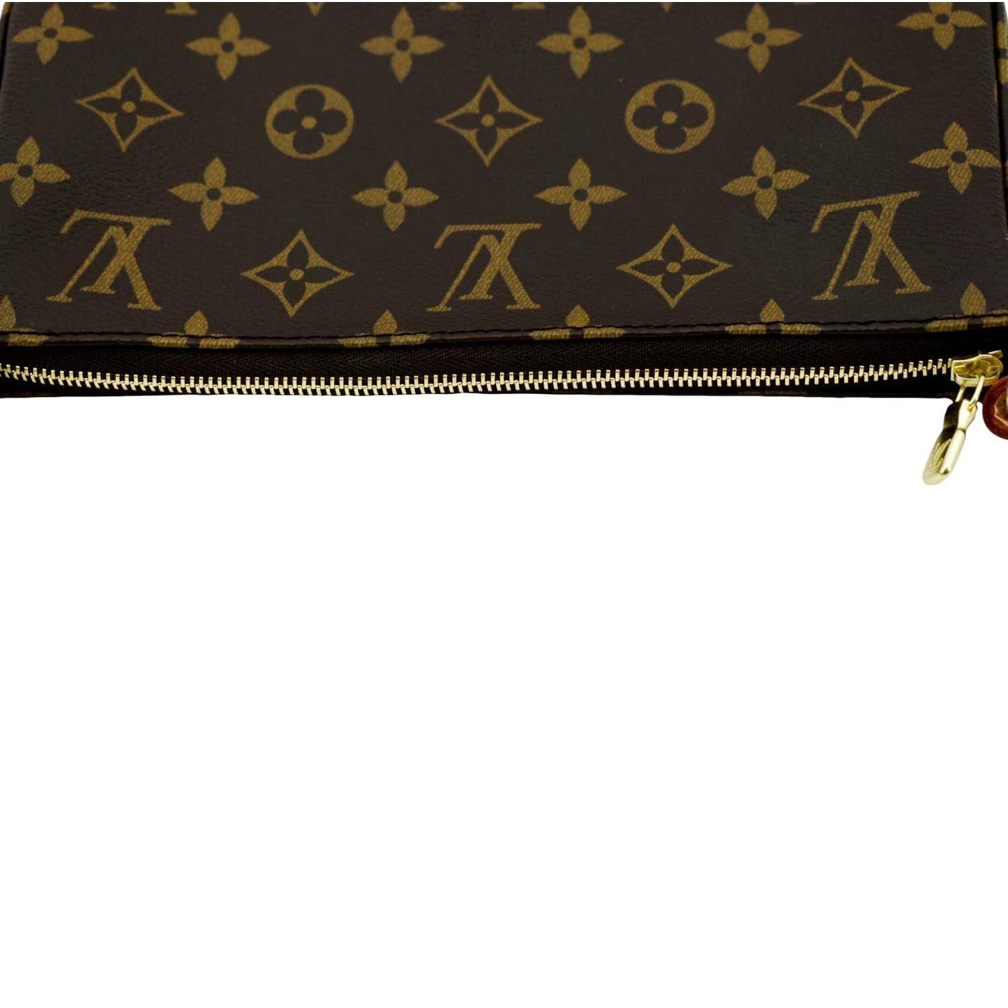 LOUIS VUITTON Pochette Accessoires Monogram Canvas Pouch Bag Brown